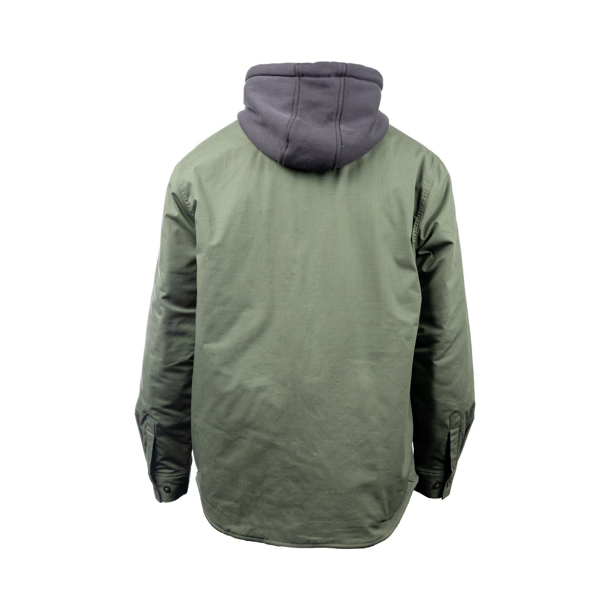 Military Green - Hard Yakka - Quilted Solid Shacket - 2