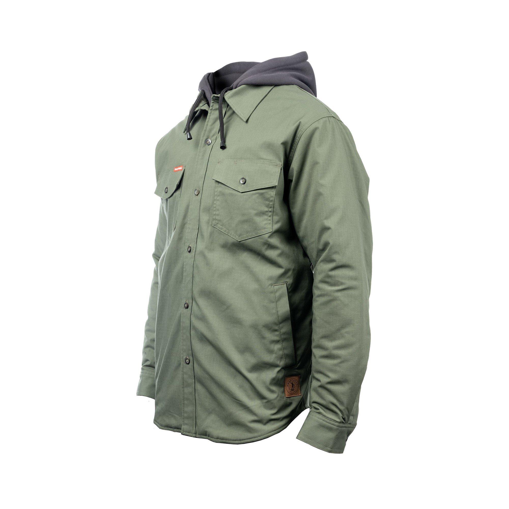 Military Green - Hard Yakka - Quilted Solid Shacket - 3