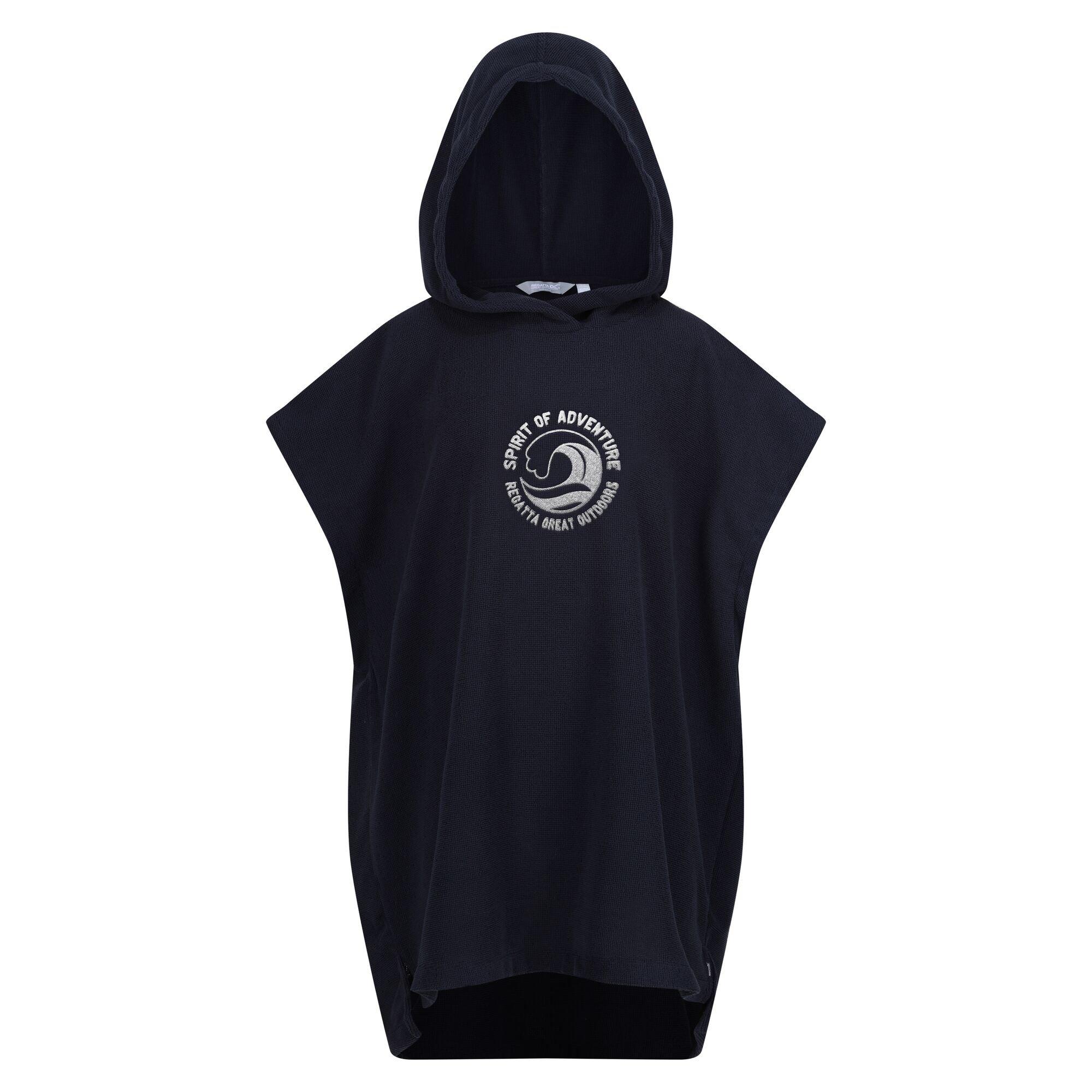 Navy - Regatta - Kids Towel Robe - 1