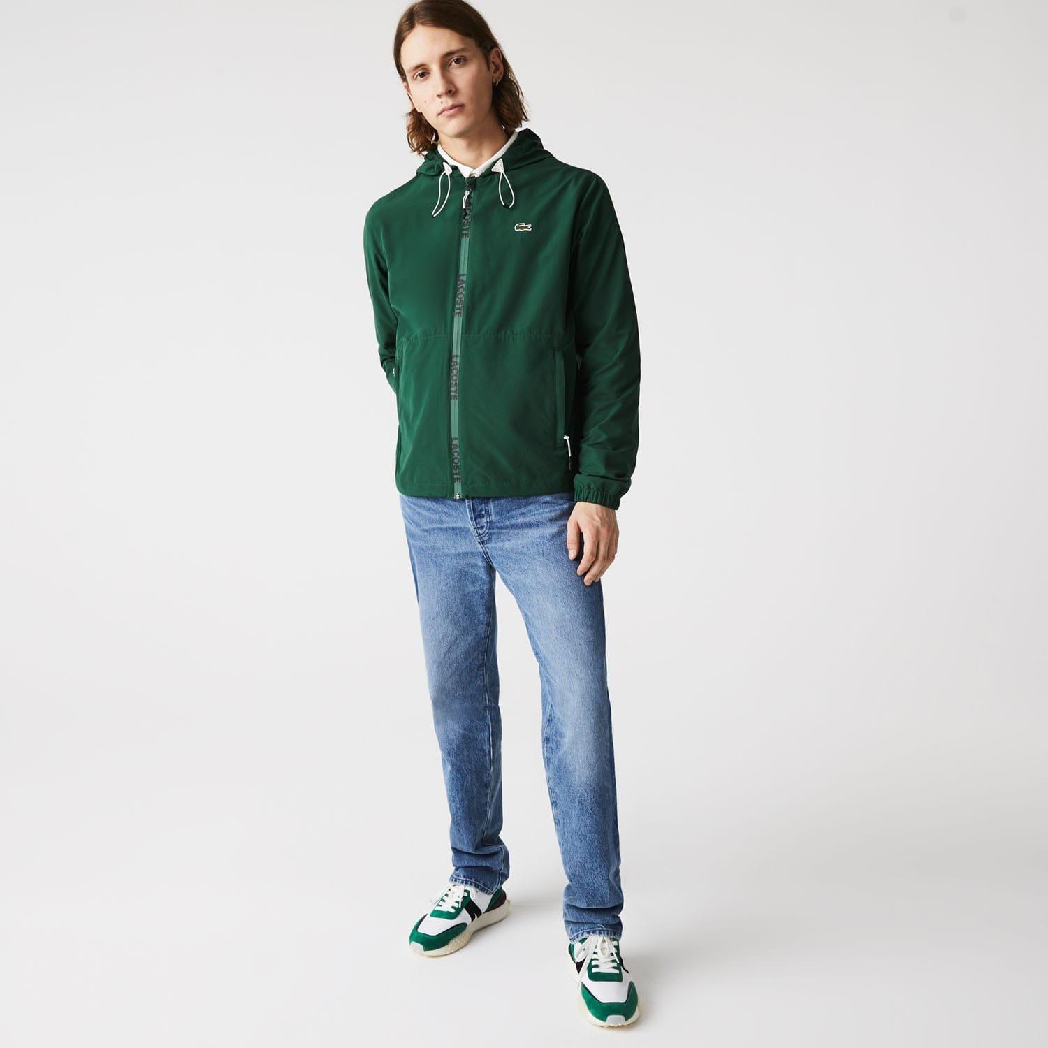 Green - Lacoste - Water-Resistant Bomber Jacket - 1