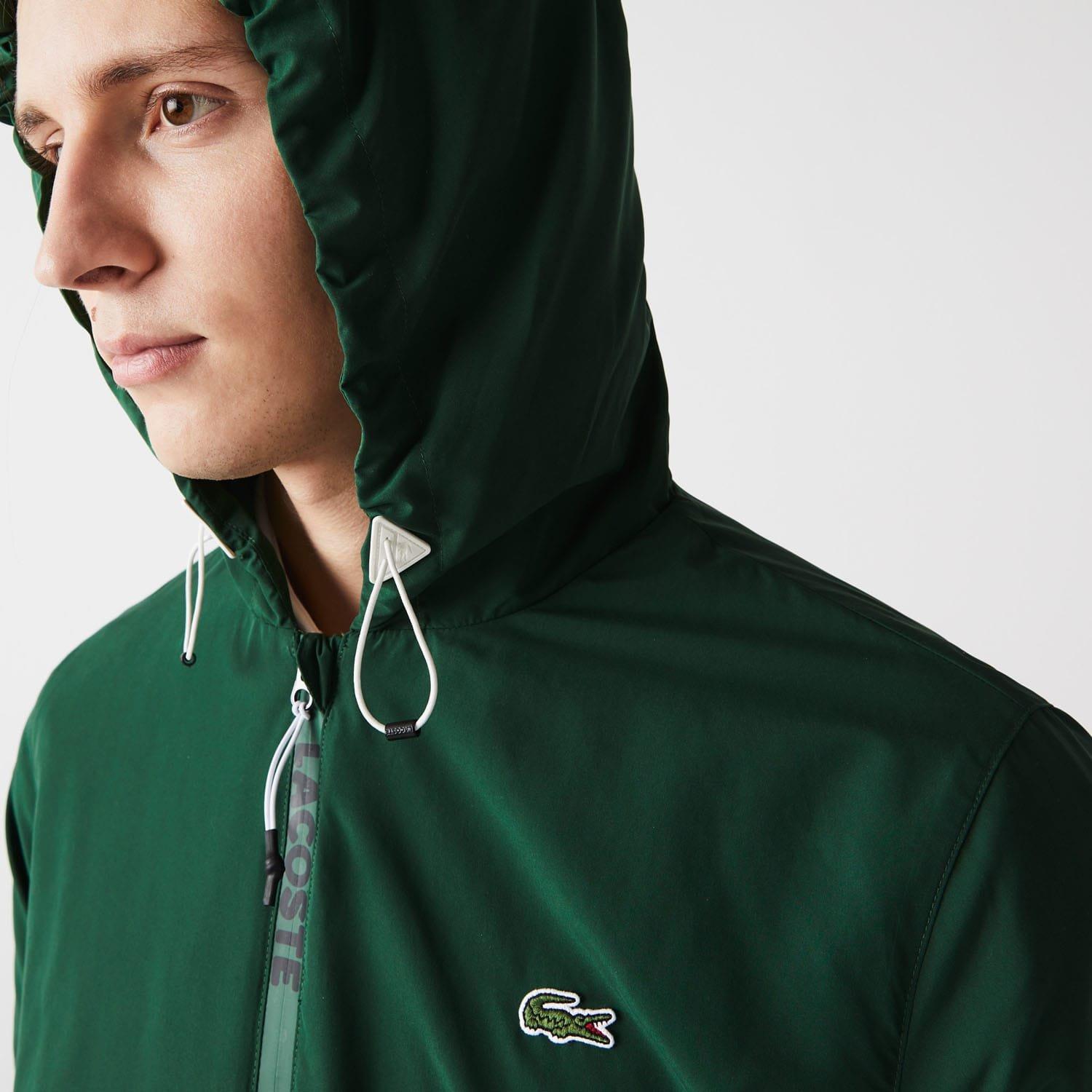 Green - Lacoste - Water-Resistant Bomber Jacket - 5
