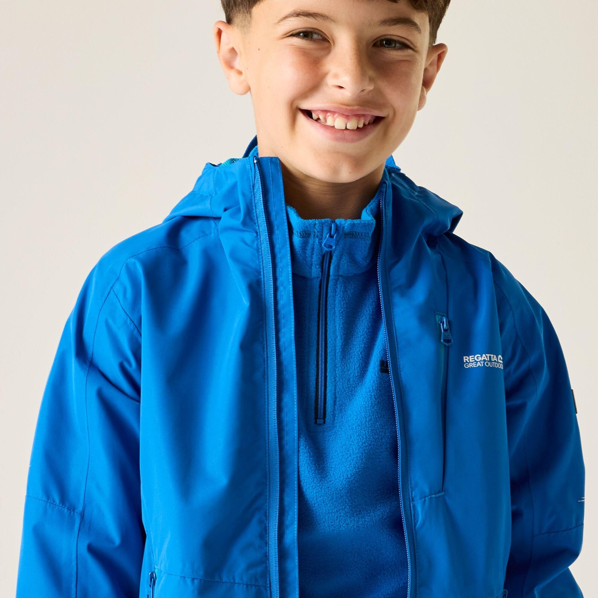 Olympian Blu - Regatta - Kids Calderdale III Waterproof Isotex Jacket - 4