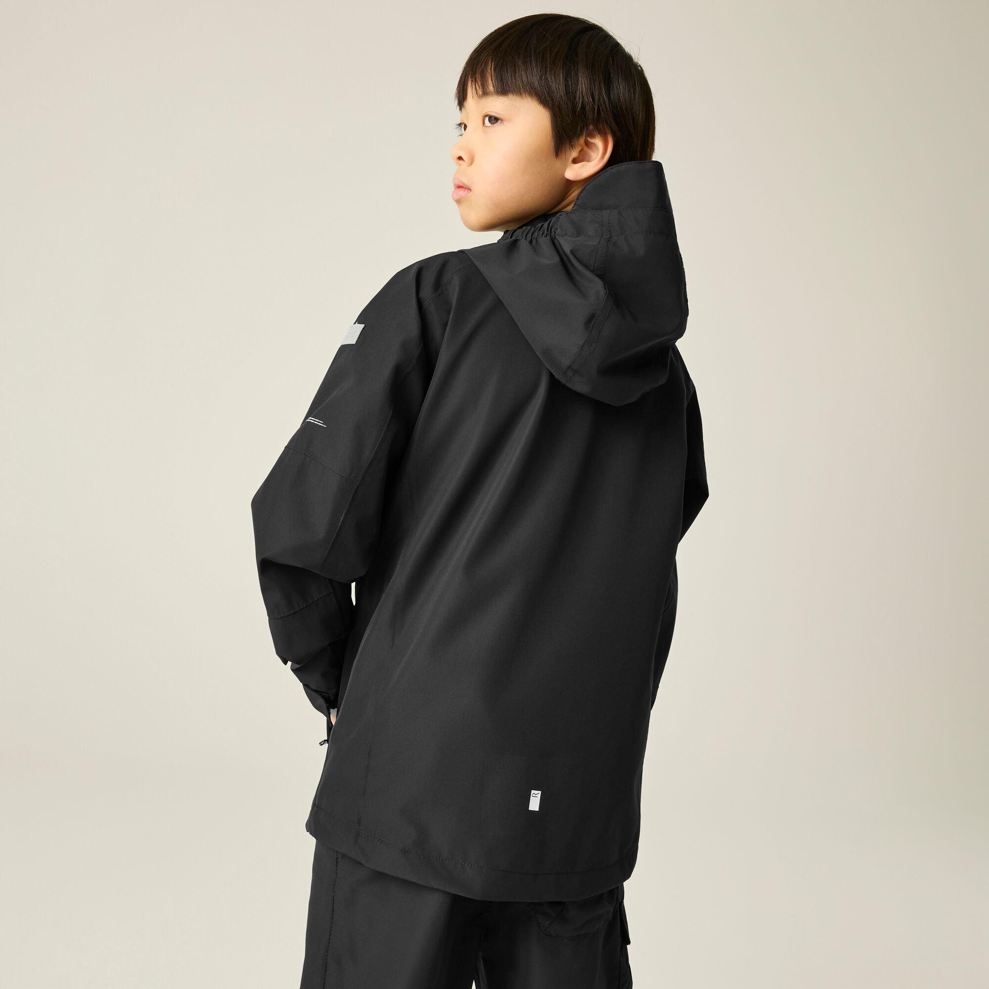 Black - Regatta - Kids Calderdale III Waterproof Isotex Jacket - 2