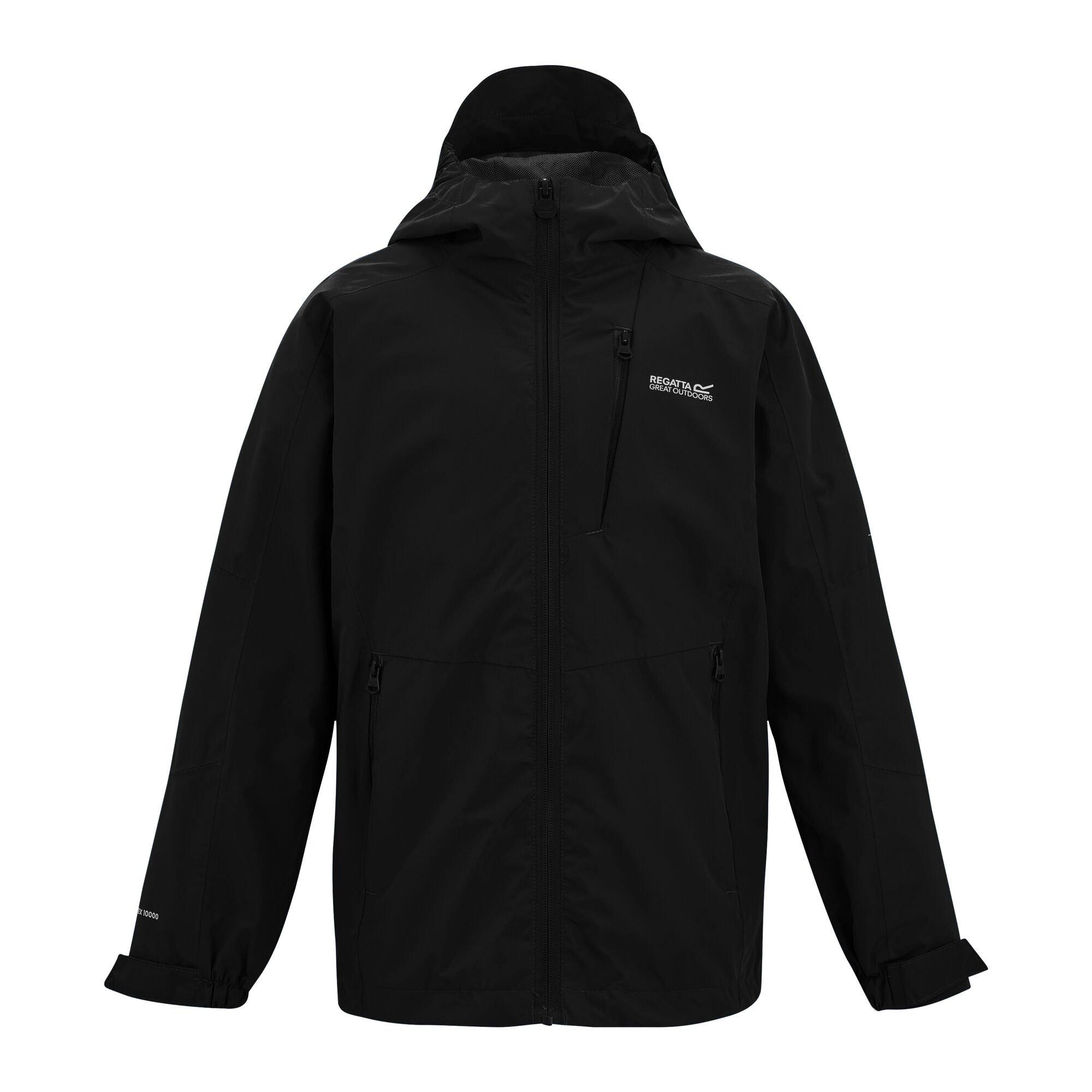 Black - Regatta - Kids Calderdale III Waterproof Isotex Jacket - 6