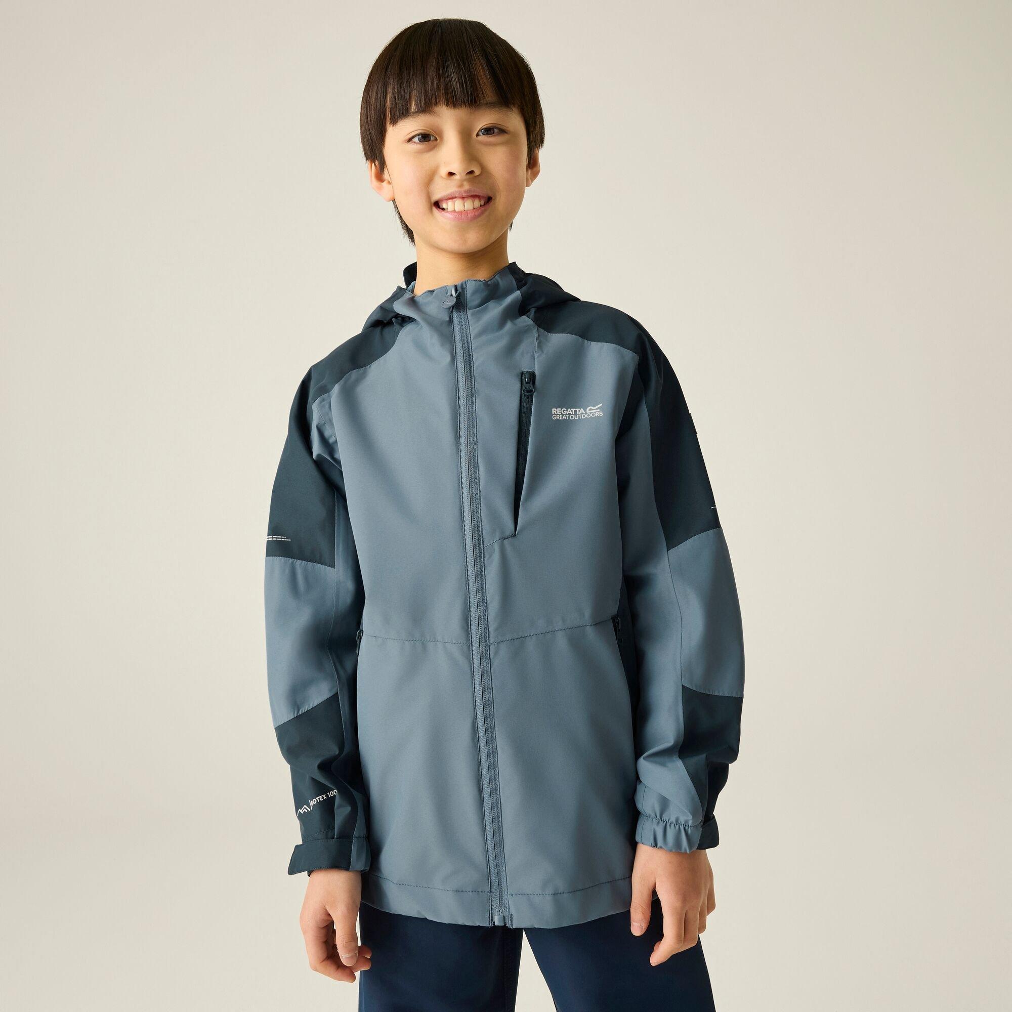 Regatta Boys Junior Calderdale Iii Waterproof Shell - Chnabl/Ngsky - 13 Years
