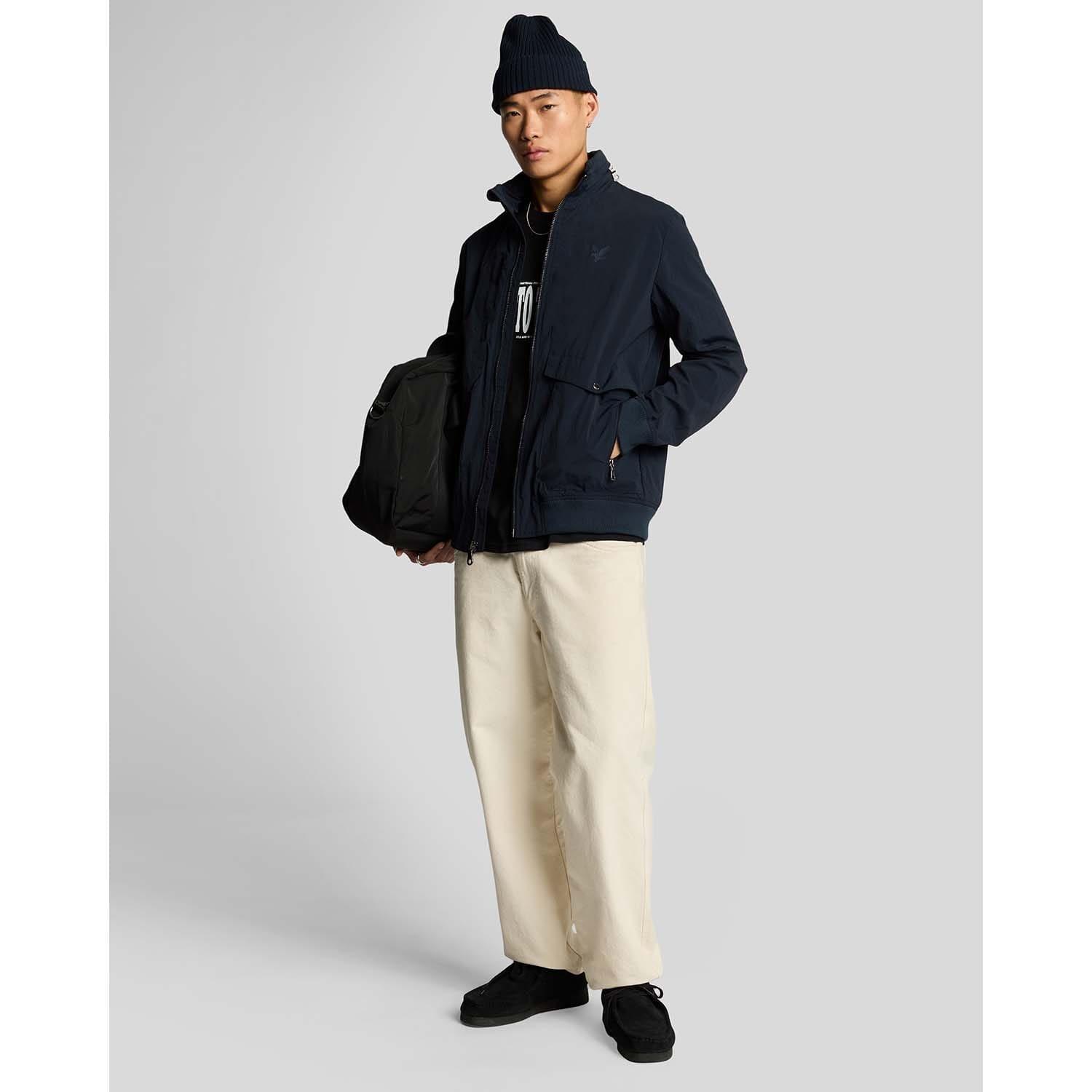 Blue - Lyle and Scott - Hooded Crinkle Nylon Pocket Jacket - 2