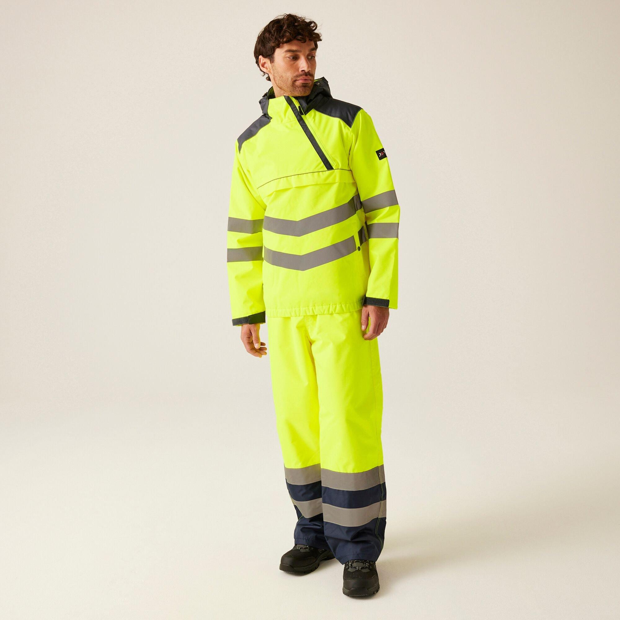 Yellow/Grey - Regatta - Hi-Vis Waterproof Insulated Reflective Overhead Bo - 3