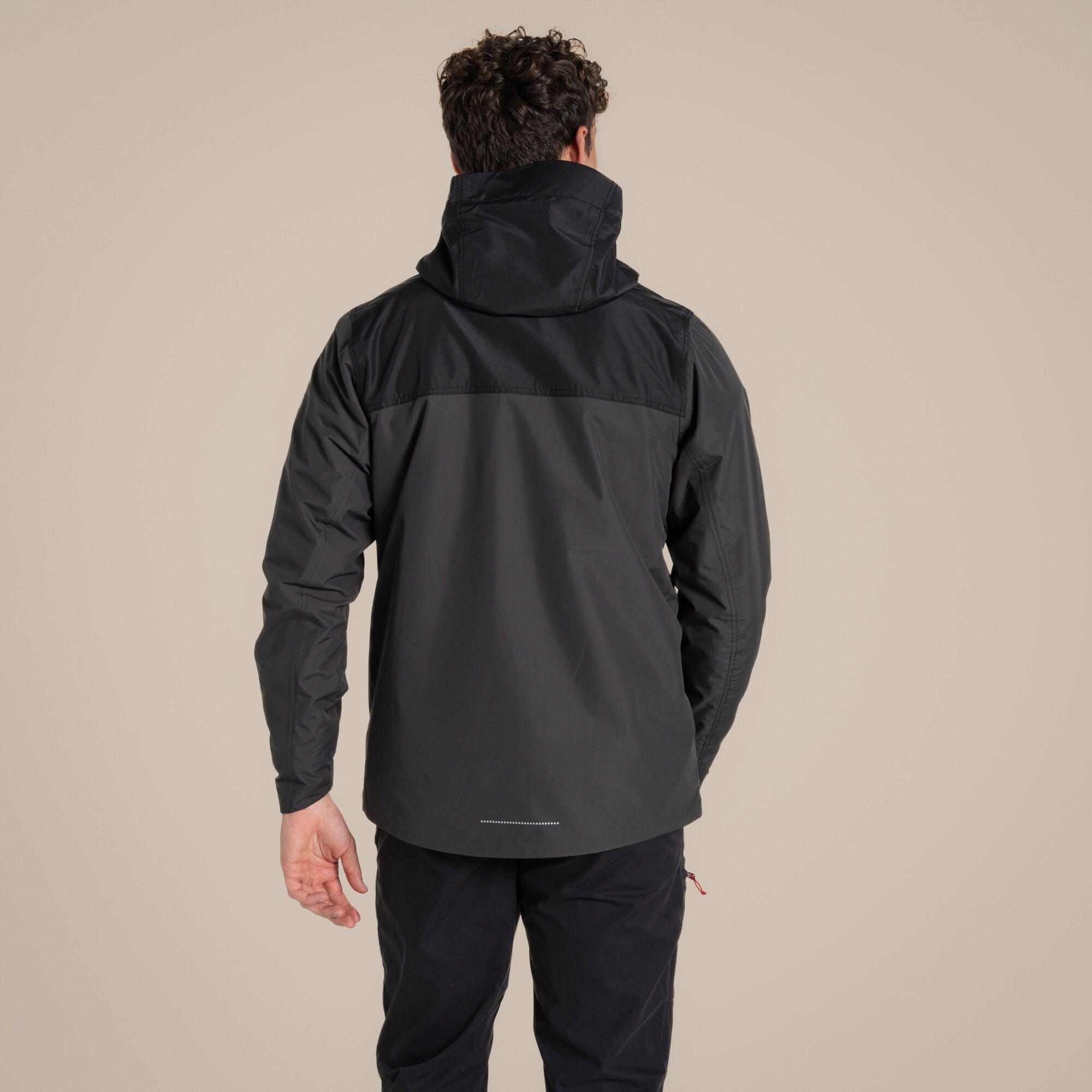 Blkpep/Black - Craghoppers - Men's Vanth AquaDry Wind Resistant Long Sleeve Waterproof Jacket - 2
