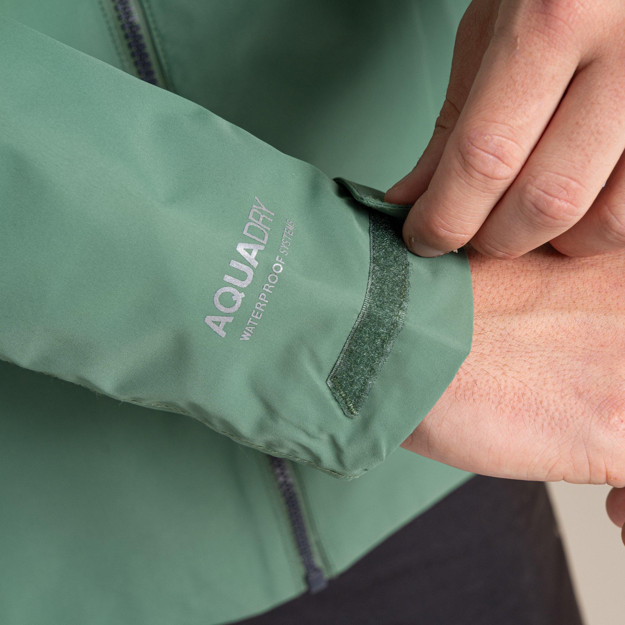 Black/Mosgrn - Craghoppers - Men's Vanth AquaDry Wind Resistant Long Sleeve Waterproof Jacket - 15