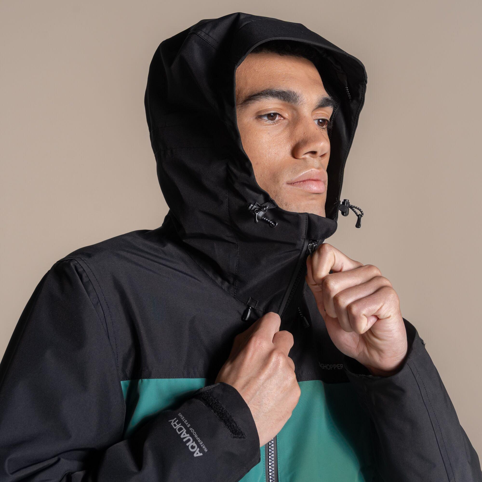 Black/Mosgrn - Craghoppers - Mens Vanth Waterproof Lightweight Jacket - 7