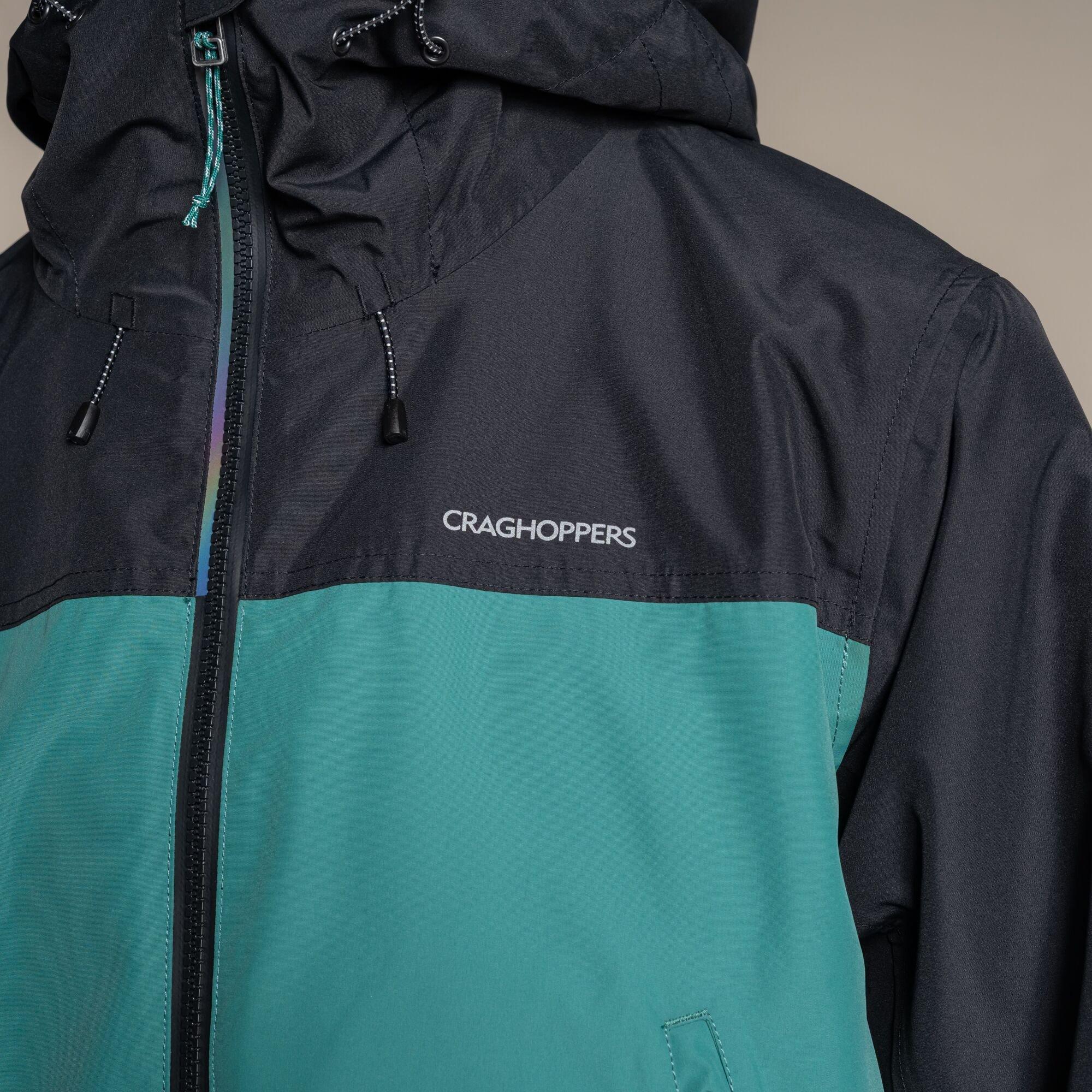 Black/Mosgrn - Craghoppers - Mens Vanth Waterproof Lightweight Jacket - 9