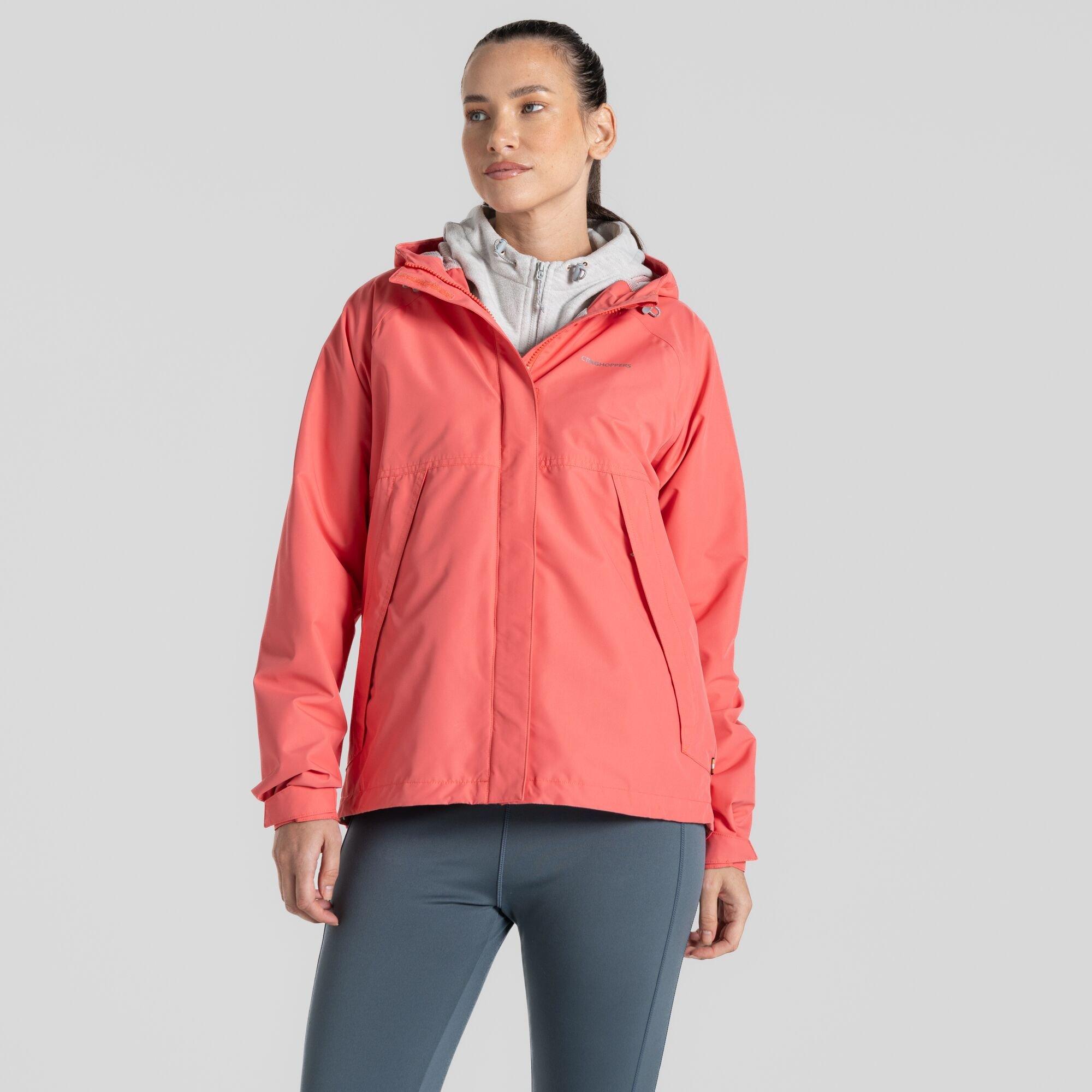 Deep Coral - Craghoppers - Women's DofE Ossus Waterproof Wind Resistant Long Sleeve Jacket - 1