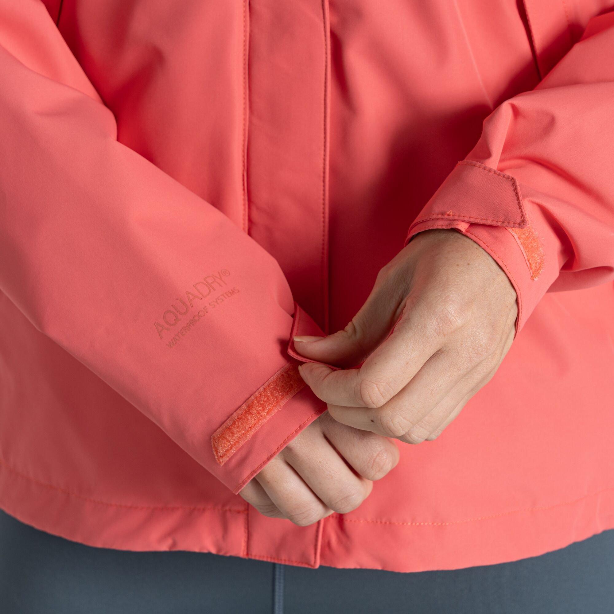 Deep Coral - Craghoppers - Women's DofE Ossus Waterproof Wind Resistant Long Sleeve Jacket - 6