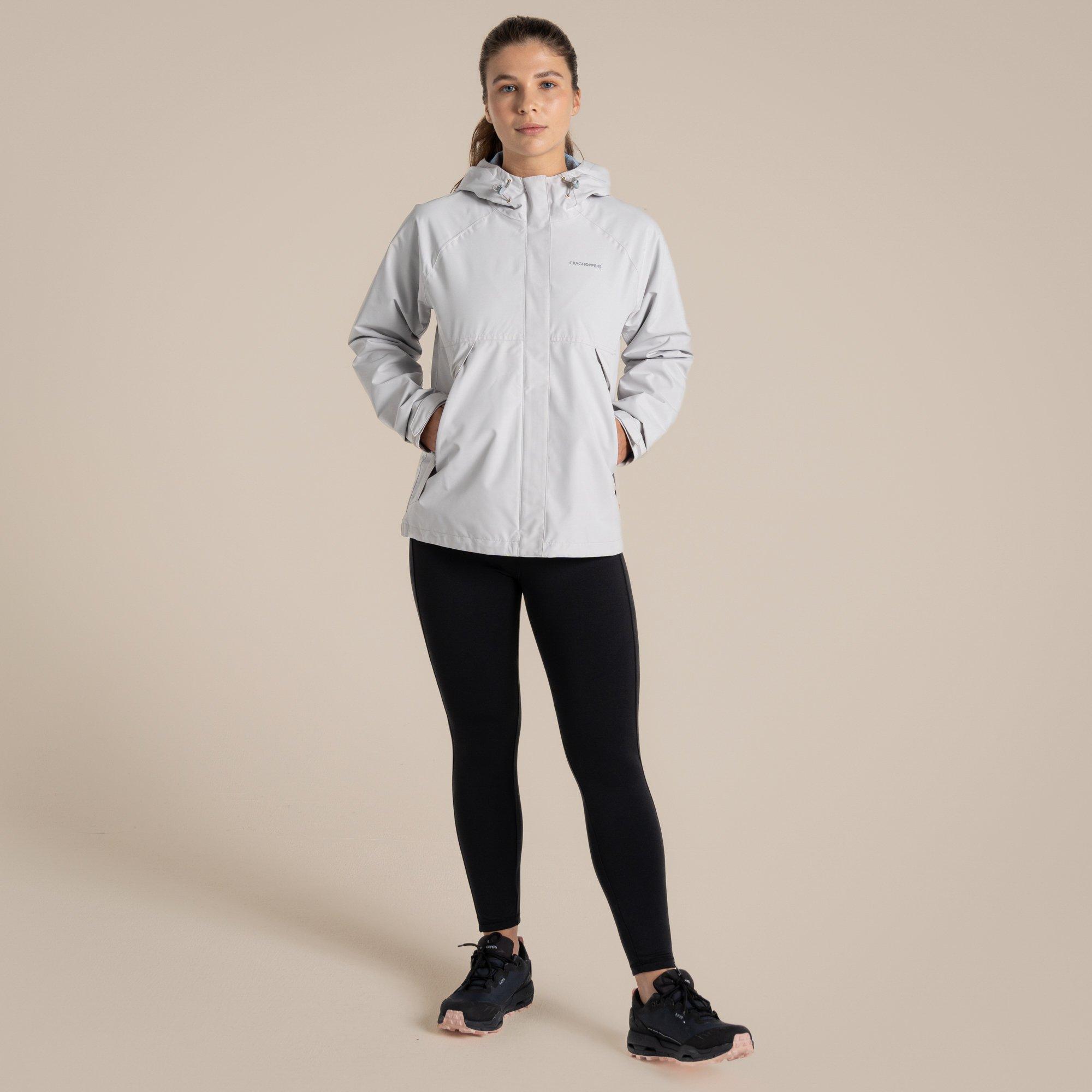 Light Grey - Craghoppers - Womens Ossus Waterproof Shell Jacket - 3
