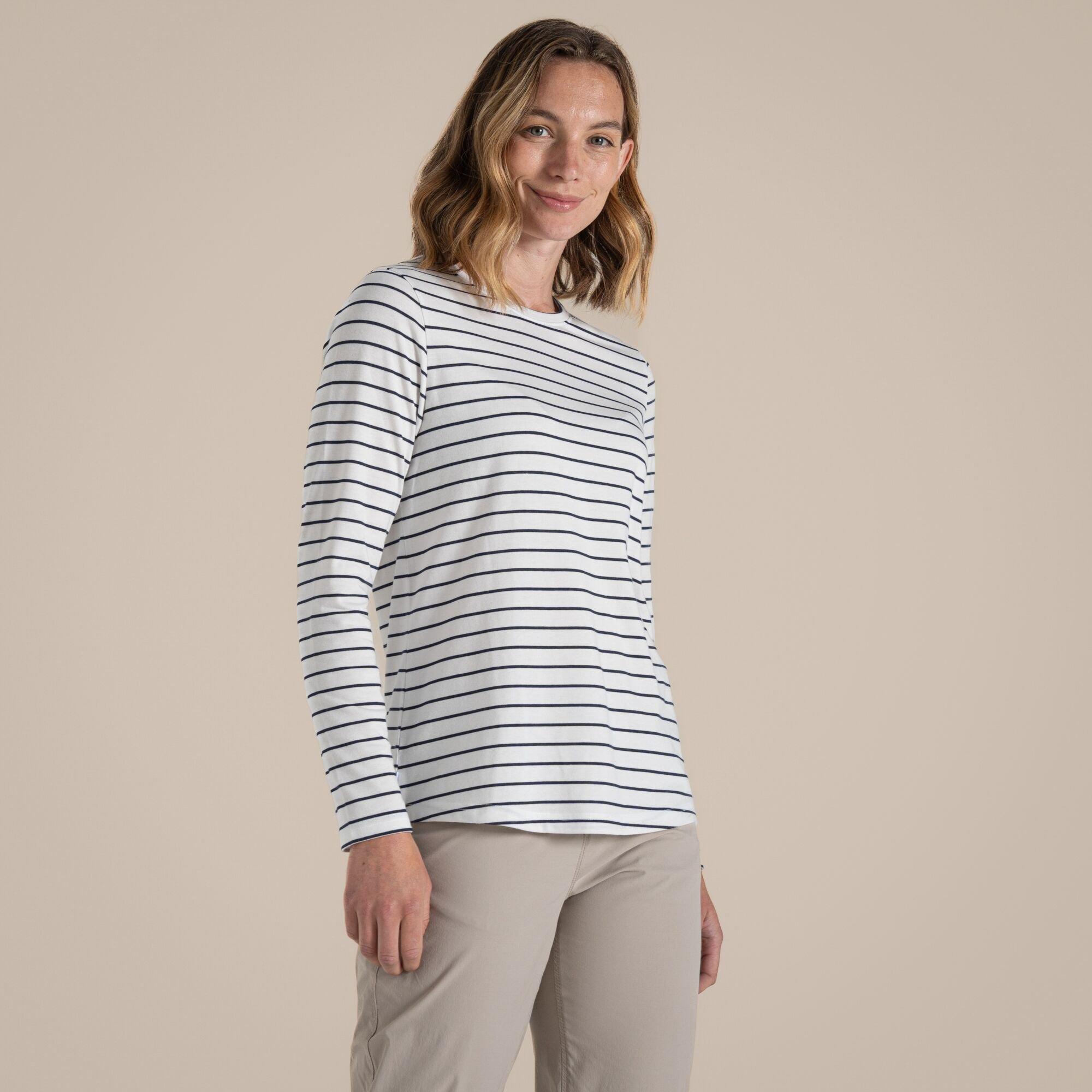 Craghoppers Women's Nosi Life Akona Long Sleeve Top - Bluenavy Str - 16