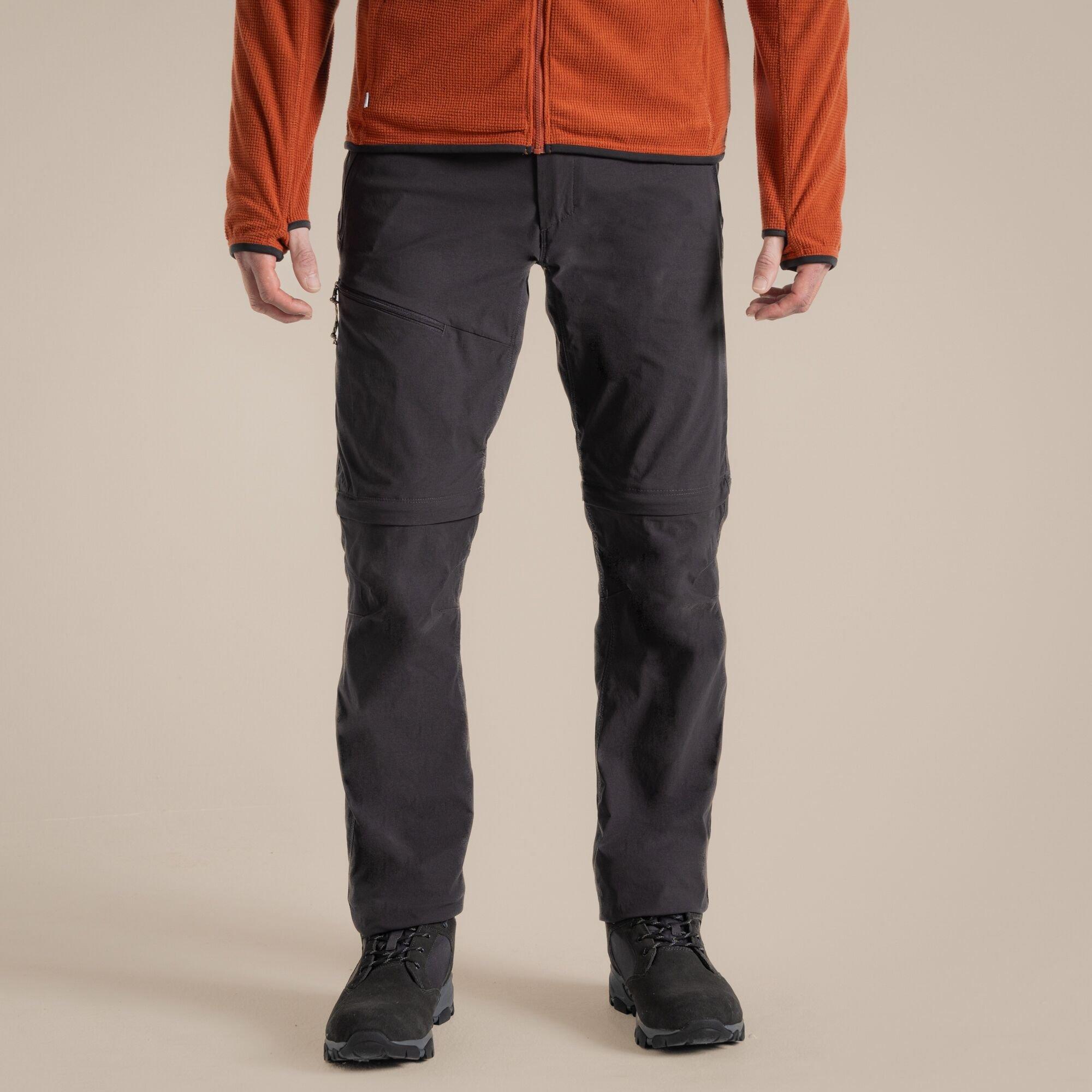 Craghoppers Men's Nosilife Pro Convertibles Iii Quick-Drying Trouser - Black Pepper - 34R