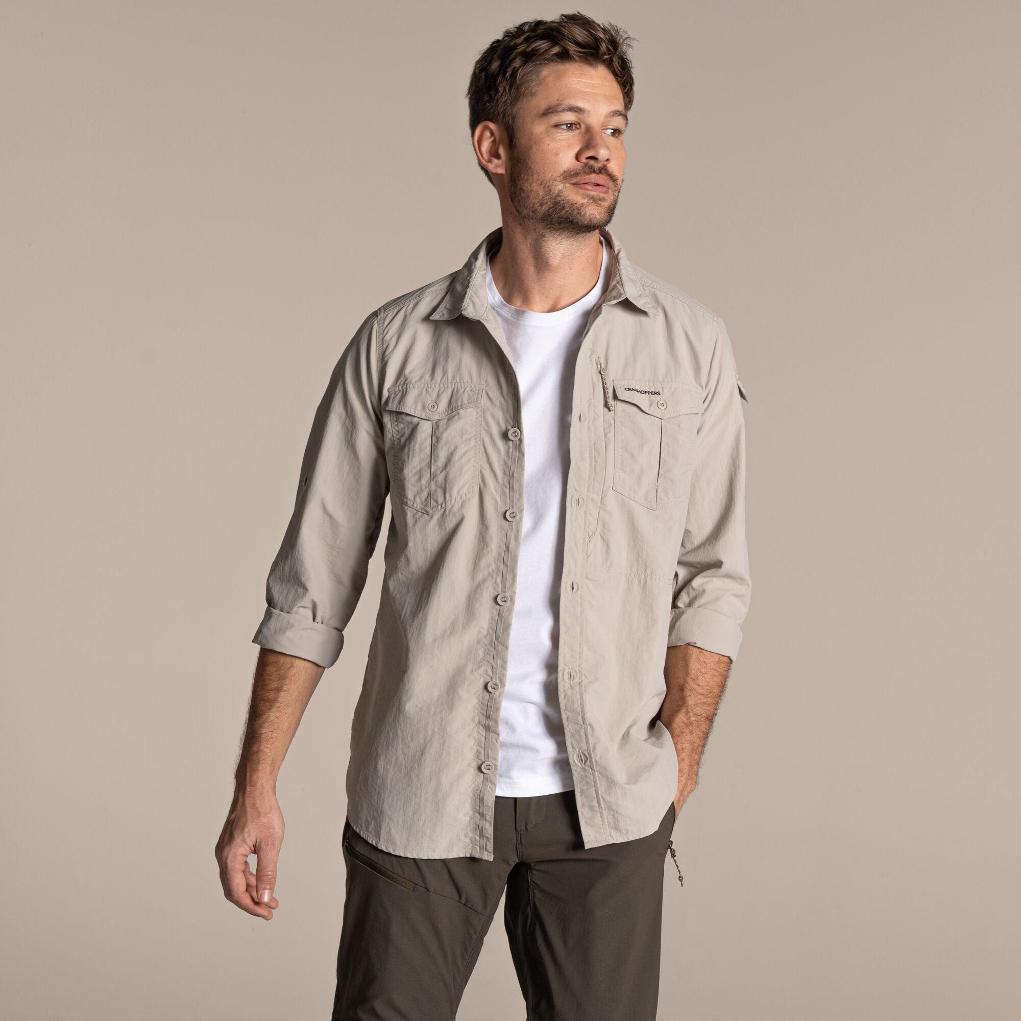 Craghoppers Men's Nosilife Adventure Iii Quick-Drying Shirt - Parcht Parchment - S
