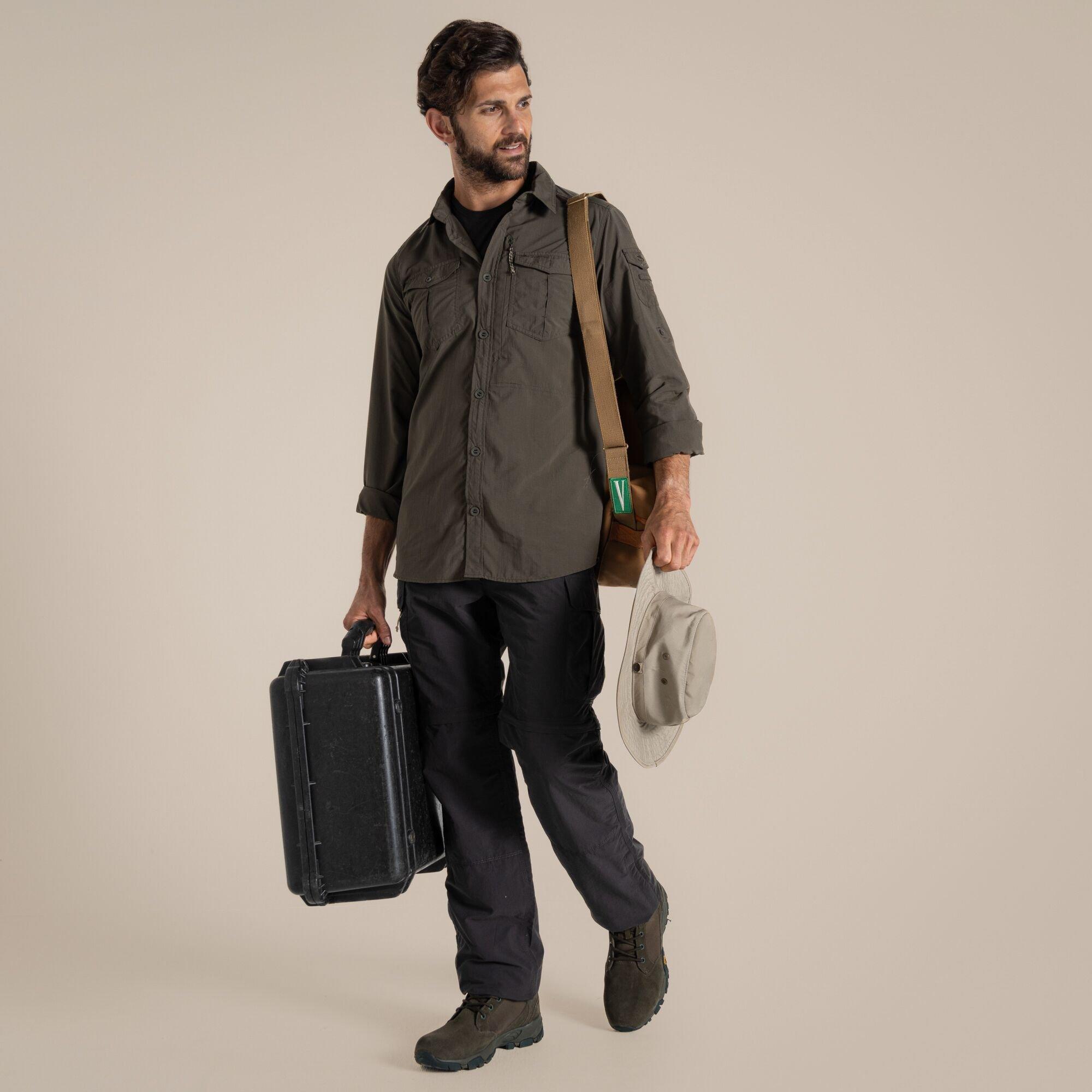 Craghoppers Men's Nosilife Adventure Iii Quick-Drying Shirt - Woodlandgrn - L