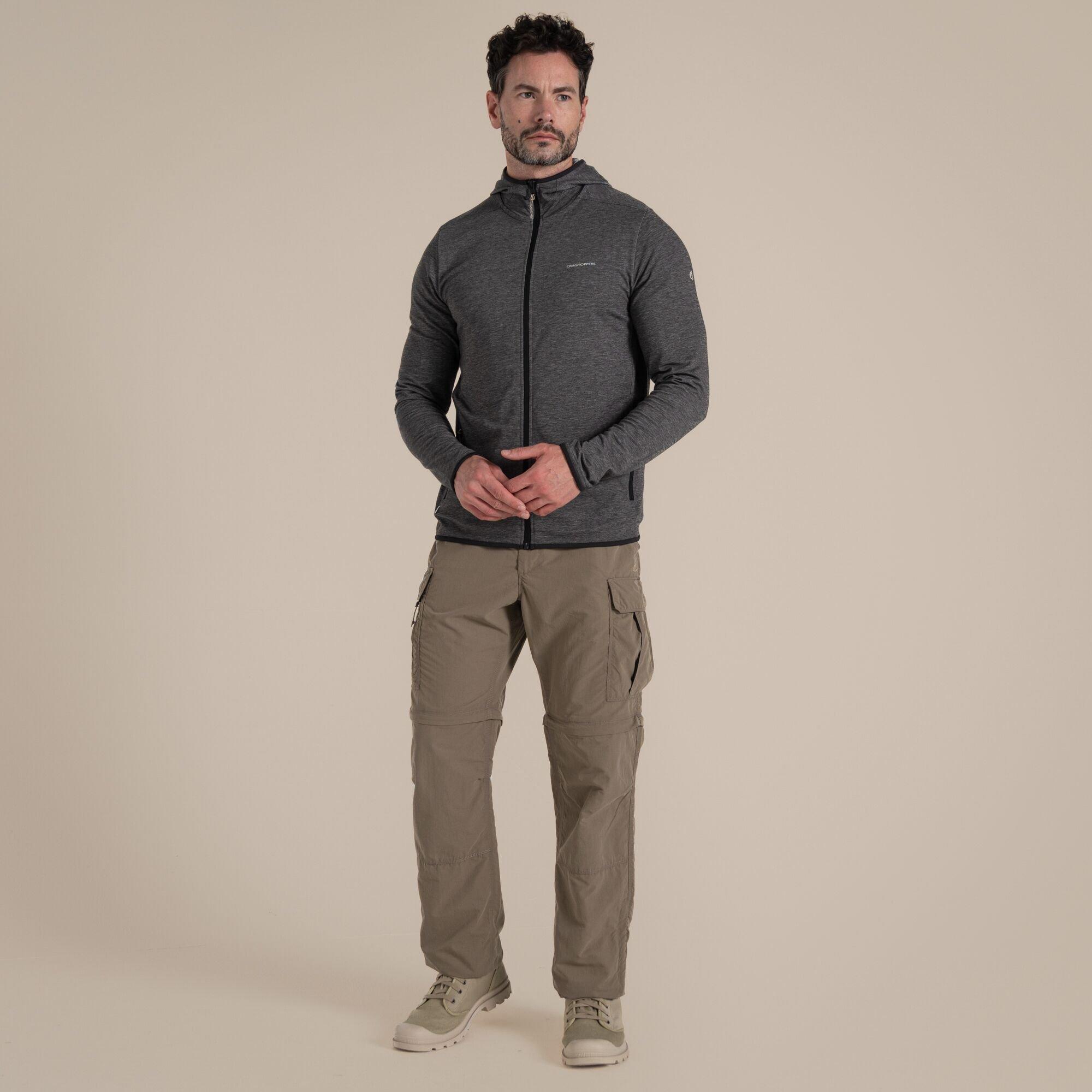 Craghoppers Men's Nosilife Convertible Iii Insect-Repellent Cargo Tr - Pebble - 38R