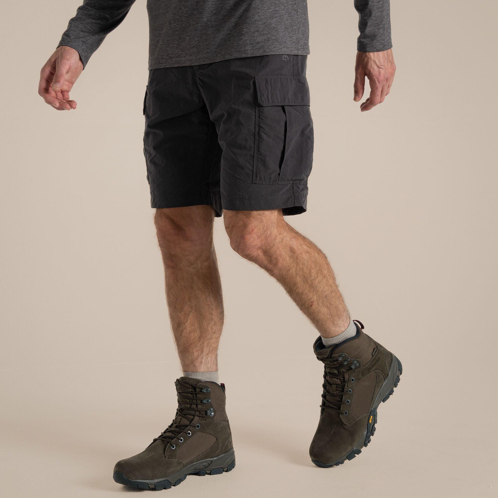 Craghoppers Men's Nosilife Iii Quick-Drying Cargo Trail Shorts - Black Pepper - 42