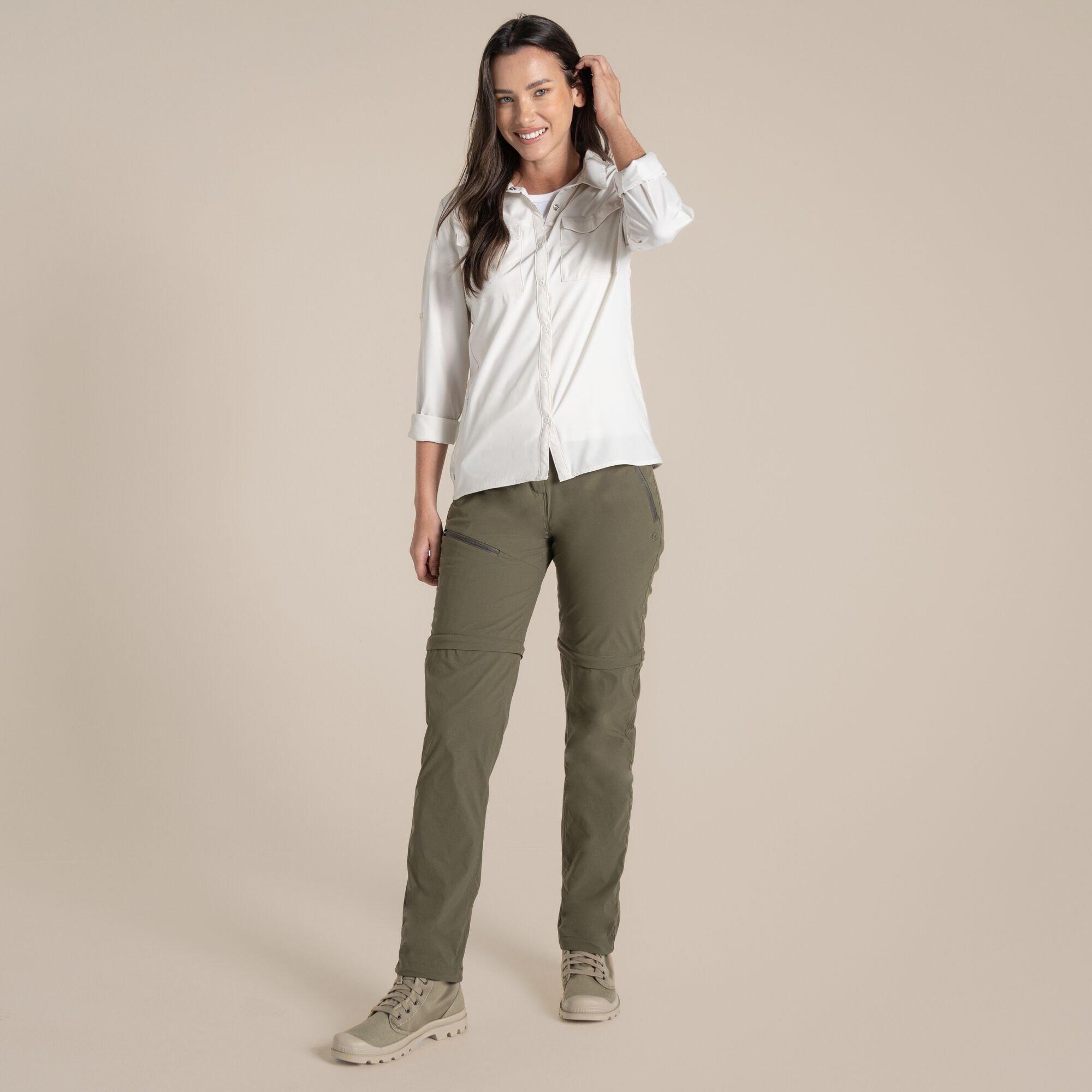 Craghoppers Women's Nosilife Pro Convertible Iii Lightweight Trousers - Wild Olive - 9R