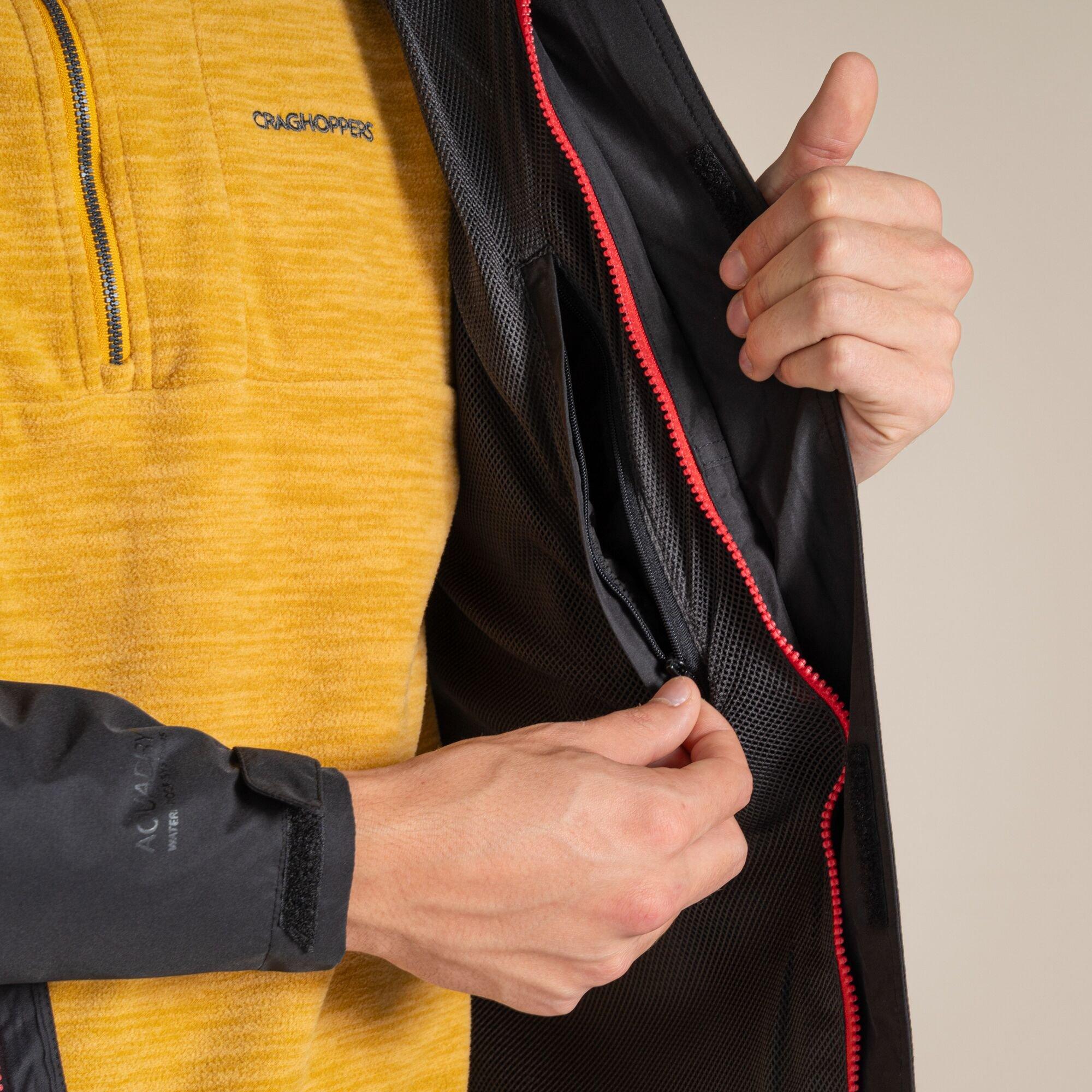 Black - Craghoppers - Men's Ossus DWR Wind Resistant Waterproof Jacket - 4