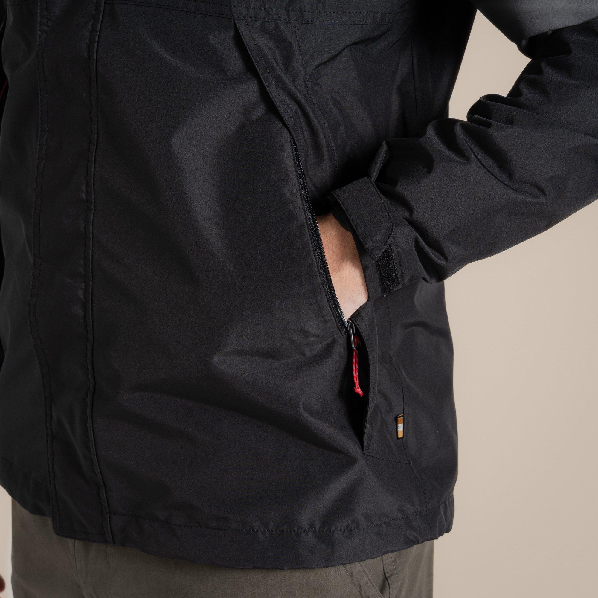 Black - Craghoppers - Men's Ossus DWR Wind Resistant Waterproof Jacket - 5
