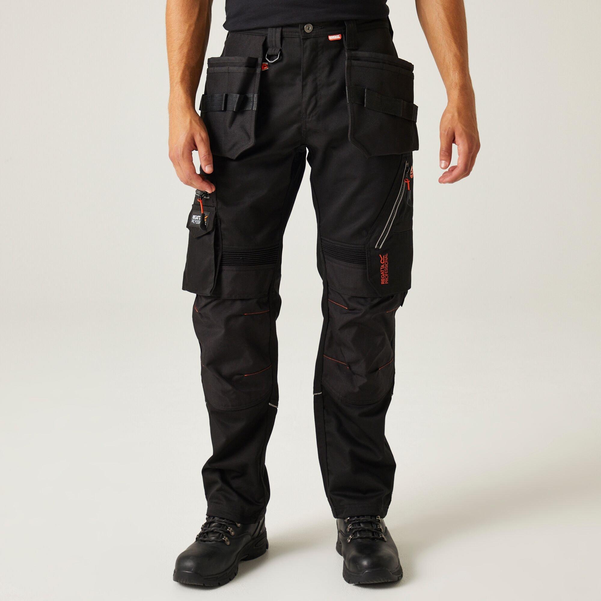 Regatta Men's Execute Holster Work Trousers - Black - 38 R