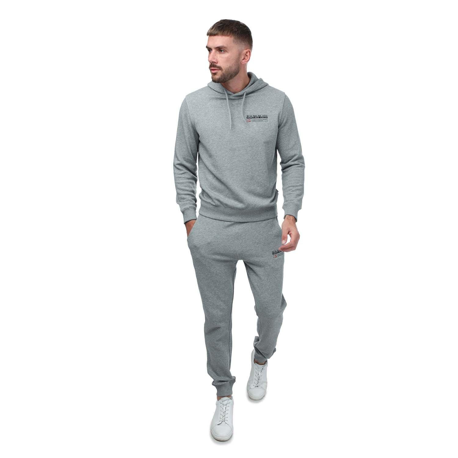 Grey Marl - Napapijri - Kasba Logo Hoody - 2