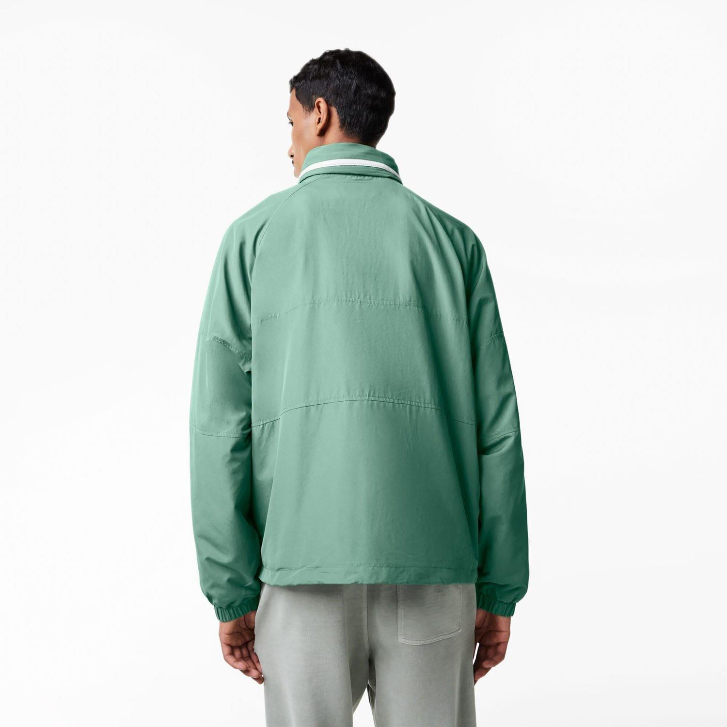 Green - Lacoste - Detachable Hood Water-Repellent Jacket - 2