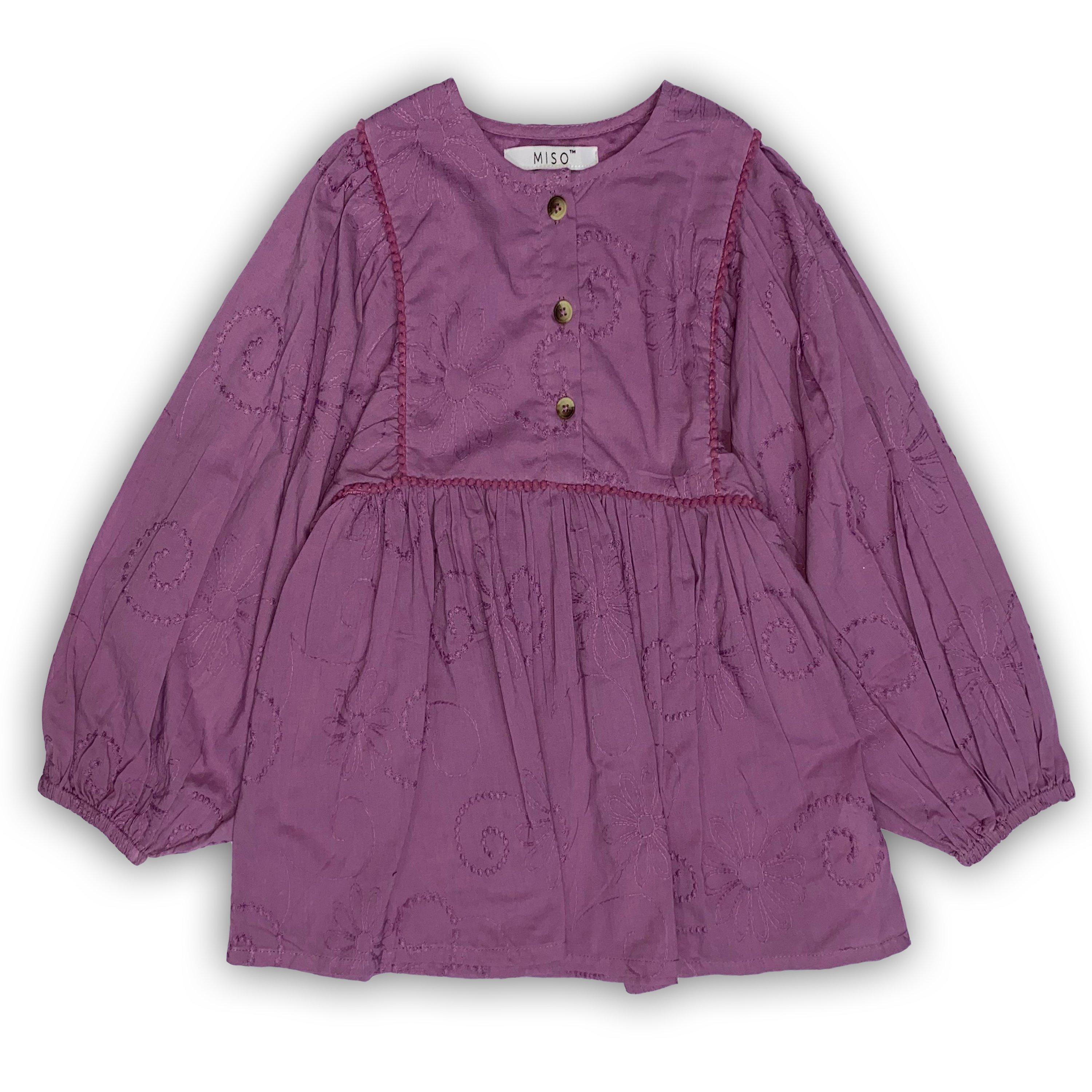 Viola/Multicolore - Miso - Tunic Top and Legging Set - 3