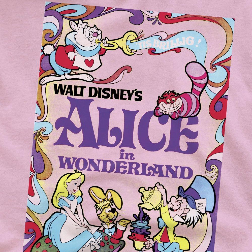 Light Pink - Disney - Alice In Wonderland Poster T-Shirt - 2