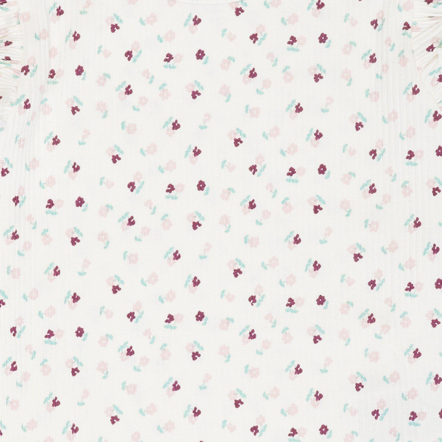 Teal/Cream - Miso - Kids' Corduroy Pinafore Dress - 4