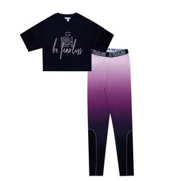 Miso Crop Top and Leggings Set Juniors