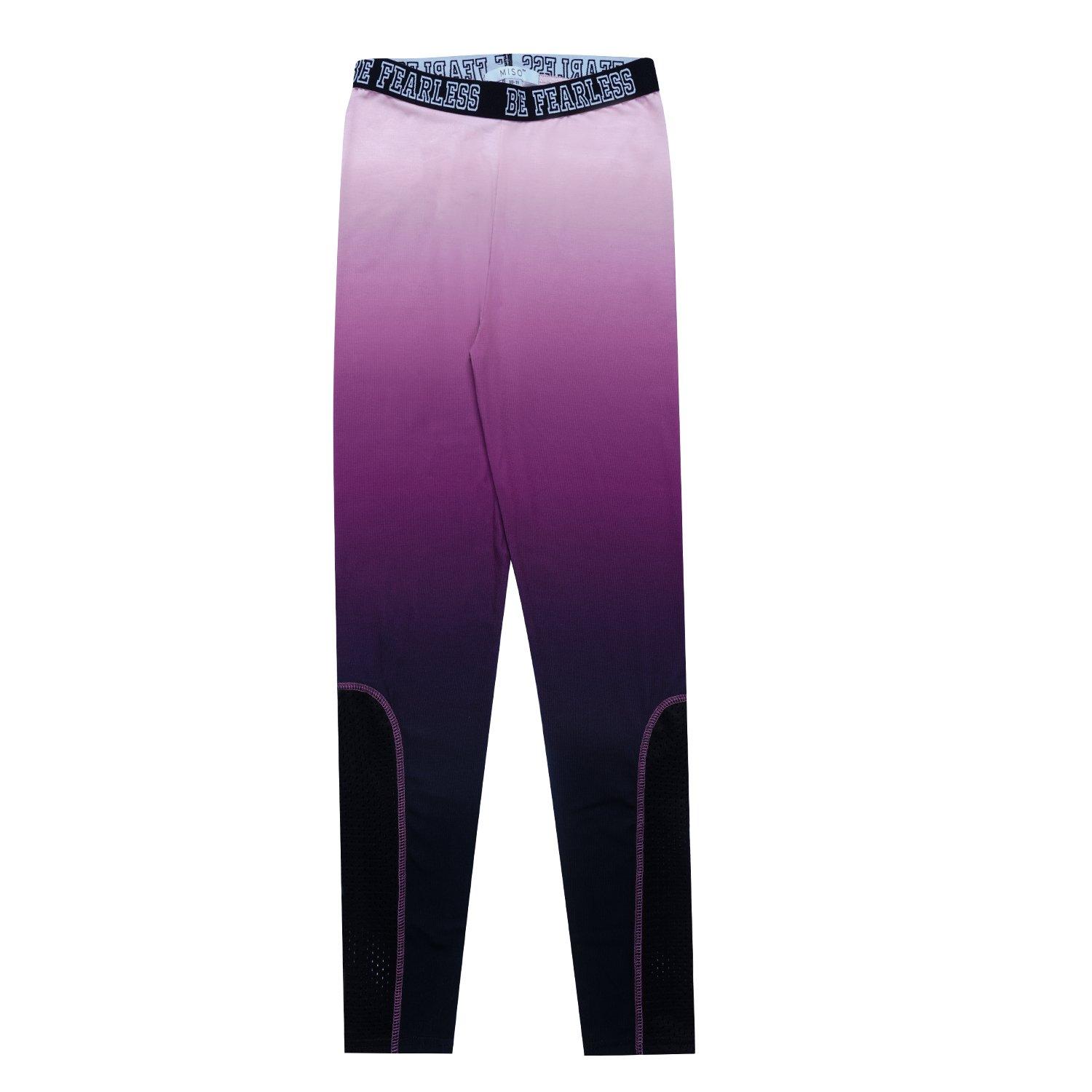 Pink/Black - Miso - Crop Top and Leggings Set Juniors - 5