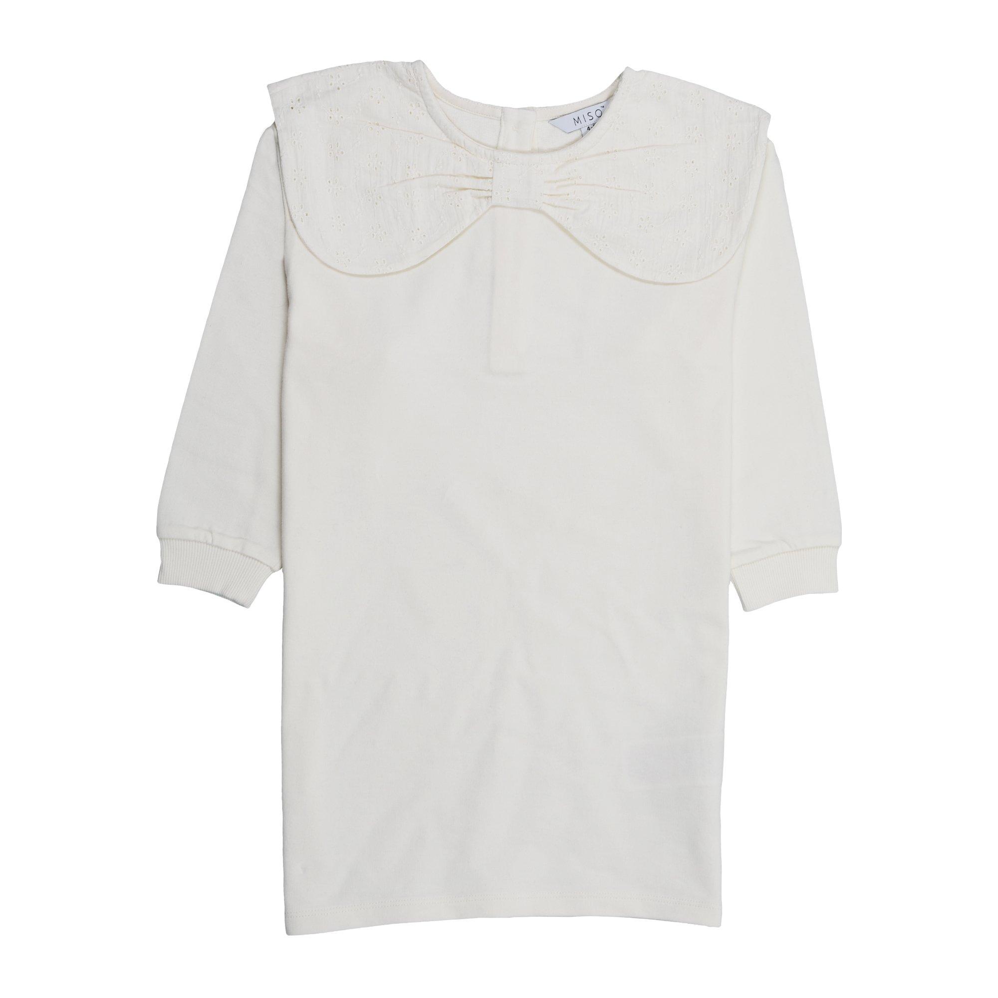 Cream - Miso - Kids' Bow Jumper Dress - 1