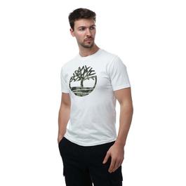 Timberland Camo Tree Logo T Shirt