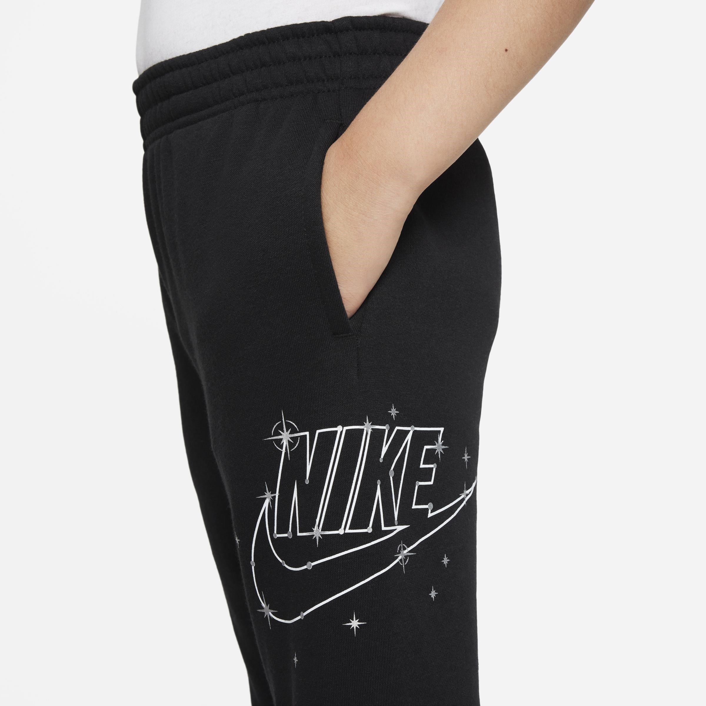 Black - Nike - Sportswear Shine Childrens Fleece Pants - 3