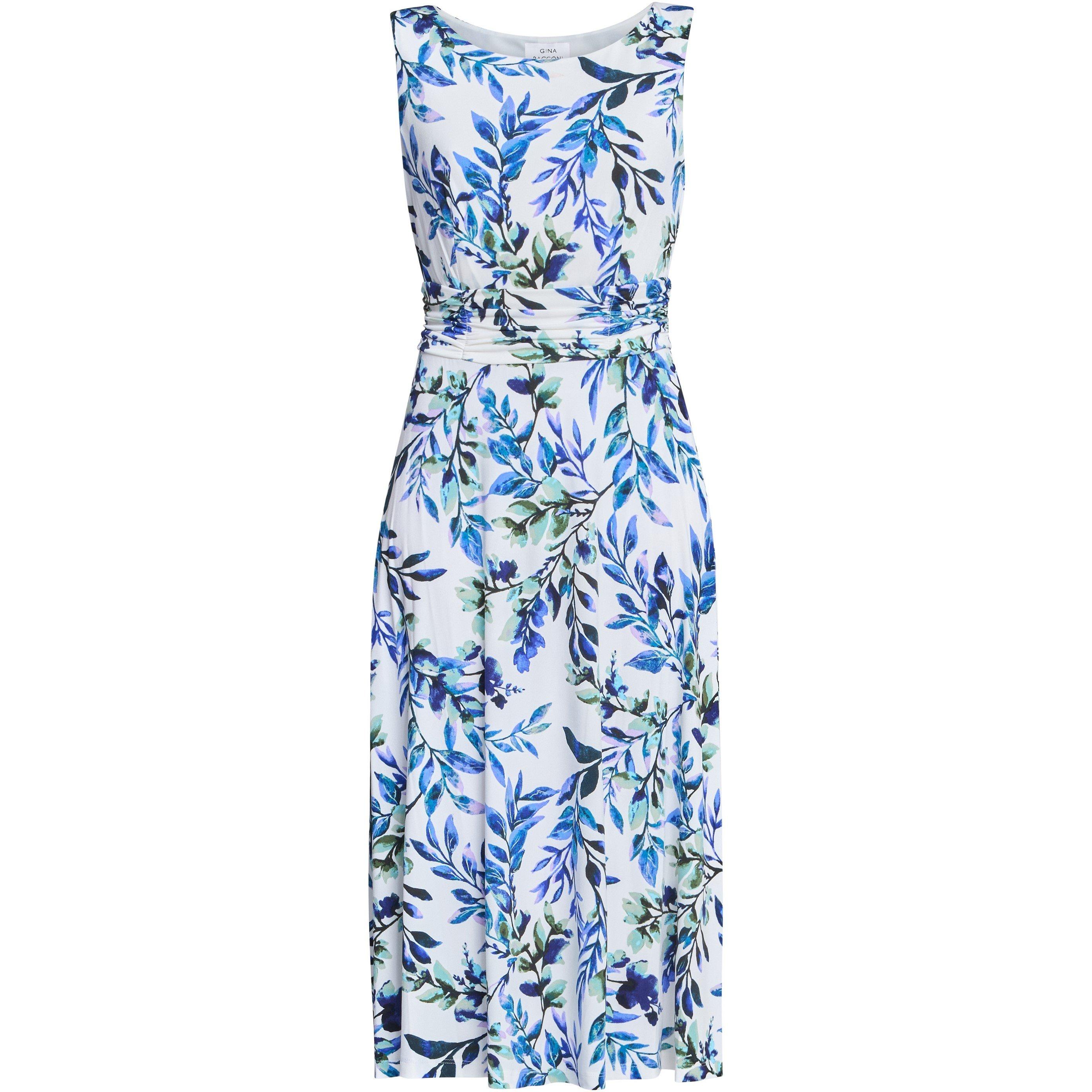 Ivory Blue - Gina Bacconi - GEORGE FLORAL PRINT MIDI DRESS - 4