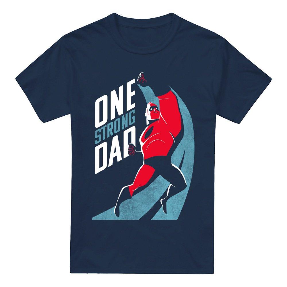 Navy - Disney - The Incredibles FatherS Day One Strong Dad Mens T - 4