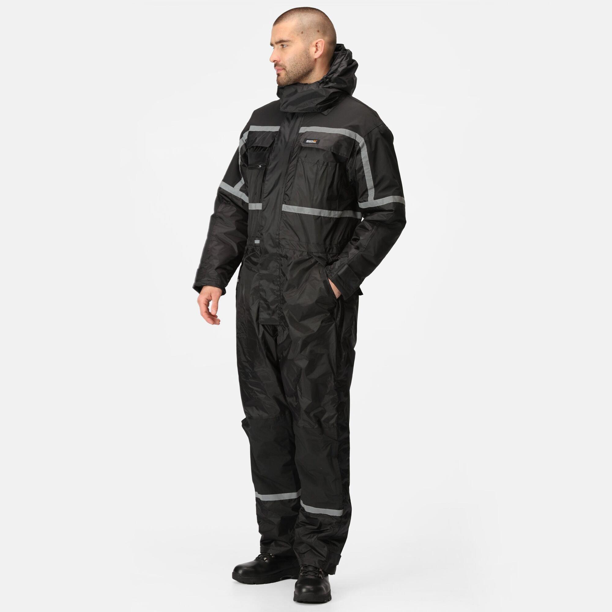 Black - Regatta - Waterproof Insulated Coverall - 3