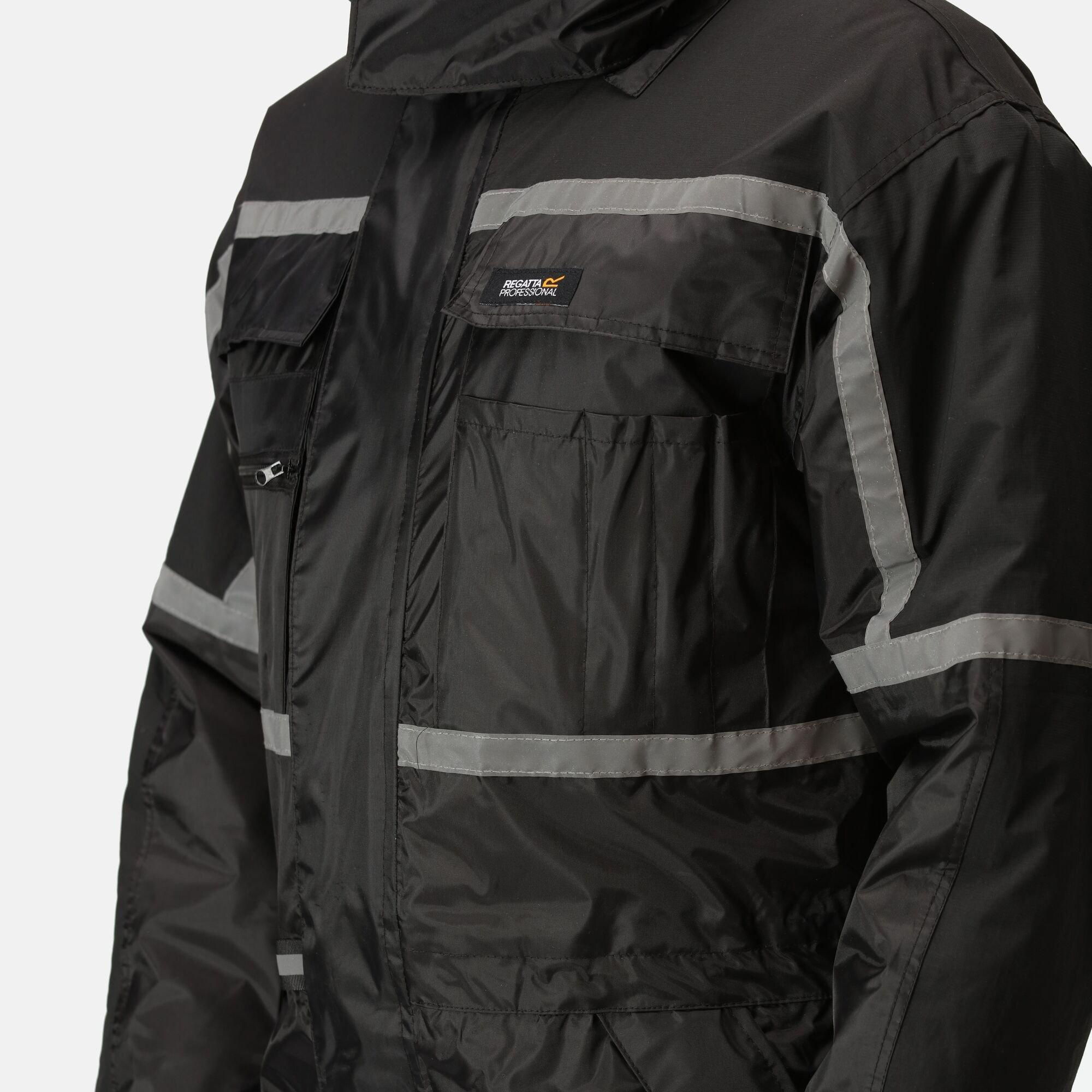 Black - Regatta - Waterproof Insulated Coverall - 4