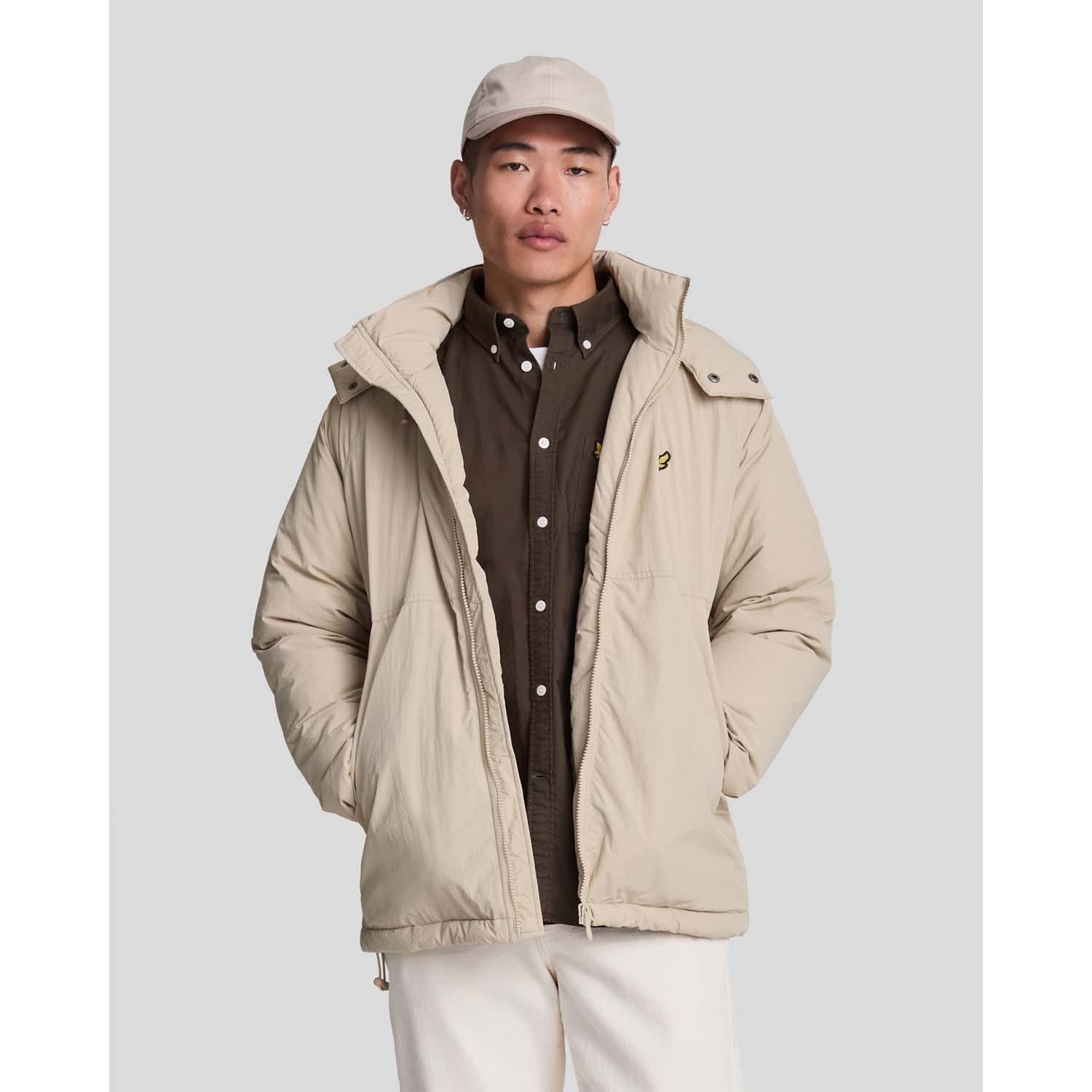 Beige - Lyle and Scott - Padded Puffer Jacket - 1