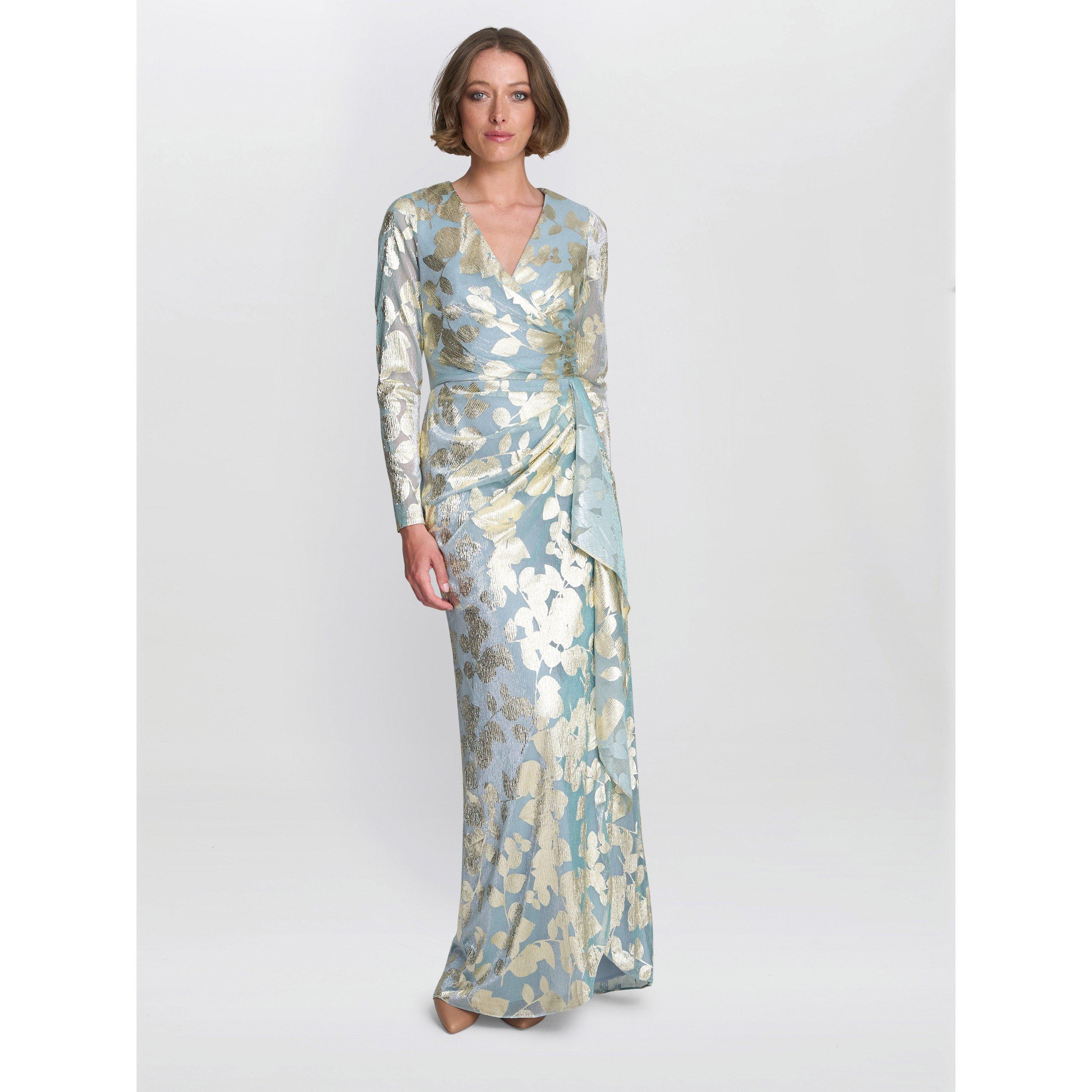Sage - Gina Bacconi - Kamala Foil Maxi Dress - 2