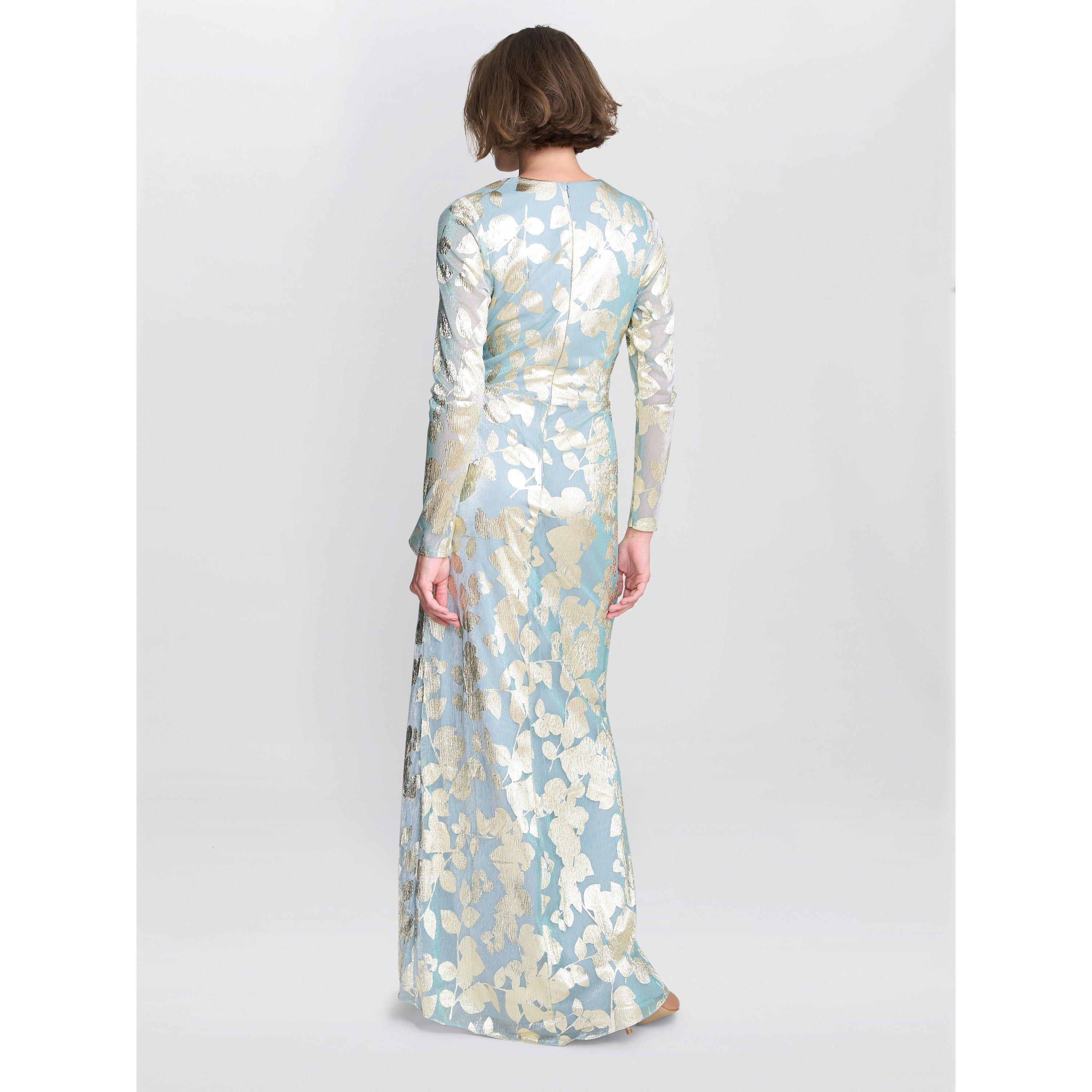 Sage - Gina Bacconi - Kamala Foil Maxi Dress - 3