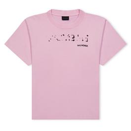 Balenciaga Bal Bleed Logo T Ch42