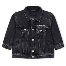 Balenciaga Embroidered Denim Jacket Childrens