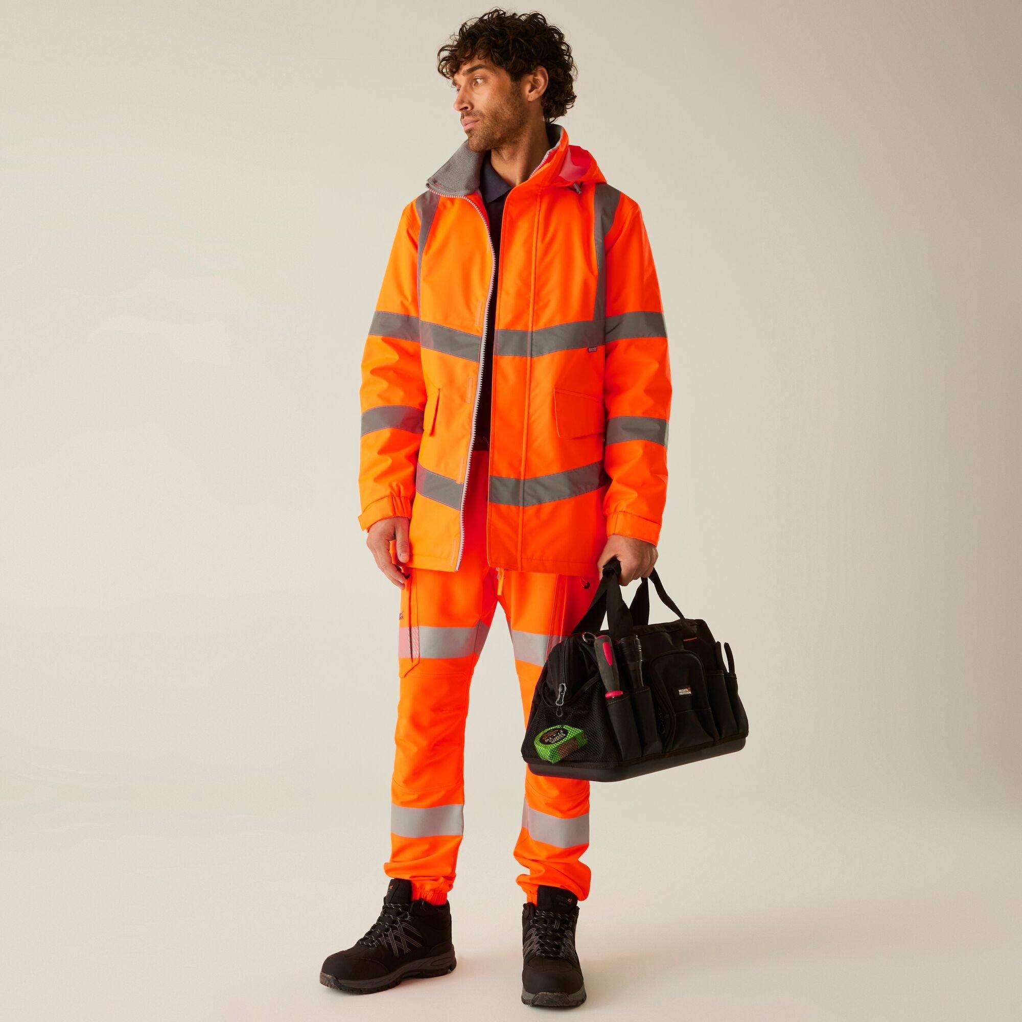 Orange - Regatta - Hi-Vis Pro Dover Parka - 7