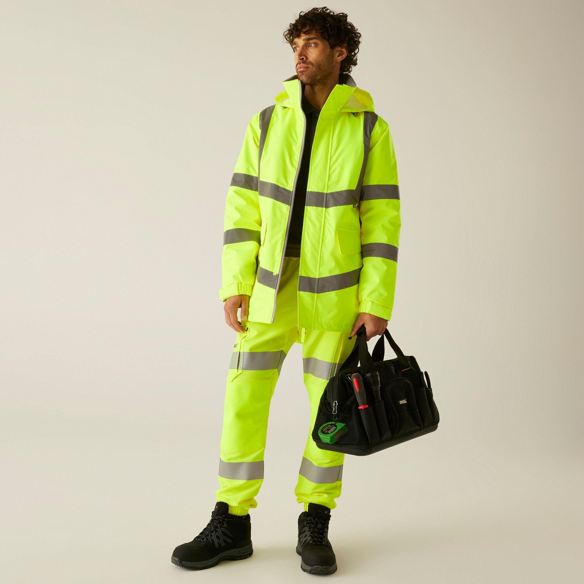 Yellow - Regatta - Hi-Vis Pro Dover Parka - 3