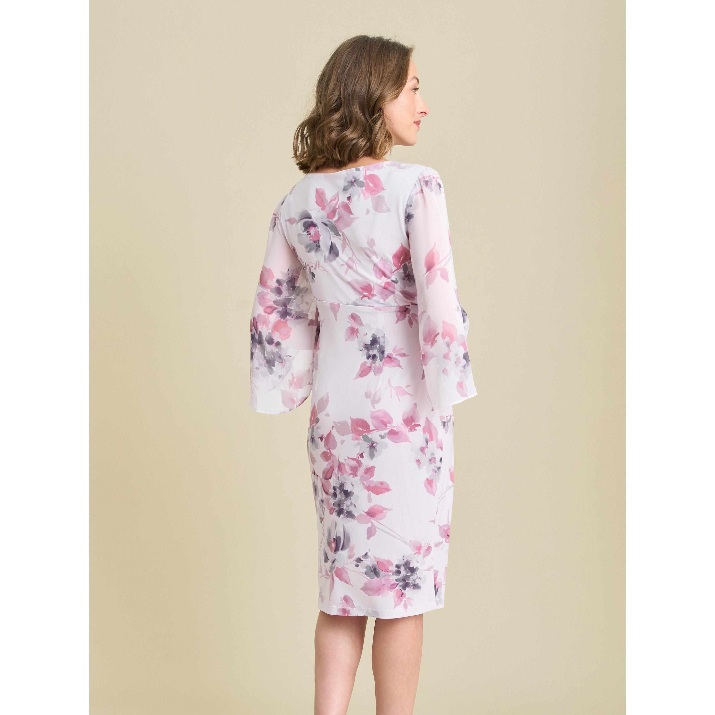 Pink - Gina Bacconi - Harmony Floral Print Dress - 2